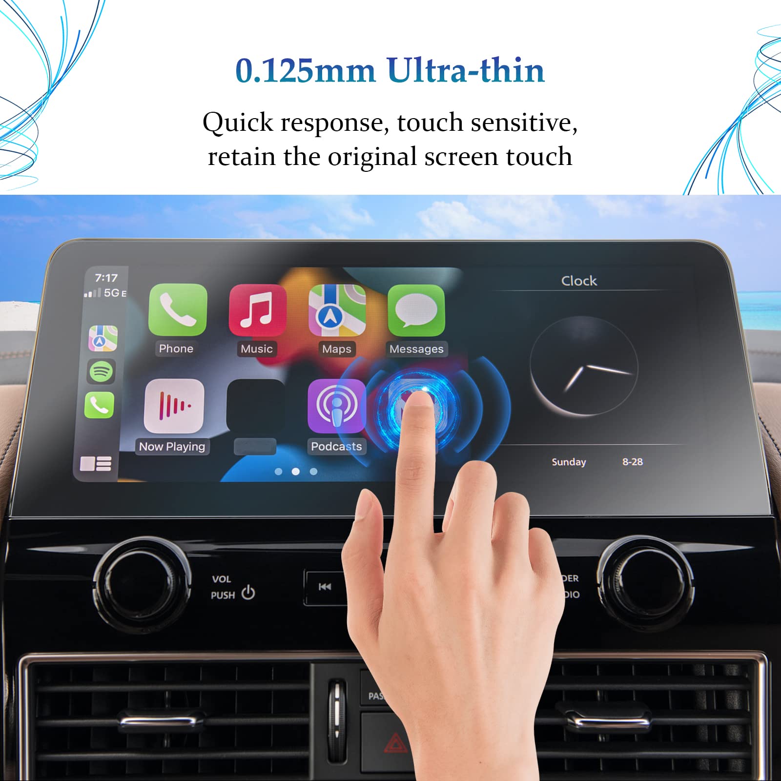 Sktu Screen Protector For 2021 2024 Nissan Armada S/Sv/Sl/Midnight Edition/Platinum Navigation 2023 2024 Armada Accessories Hd Clear Anti Scratch