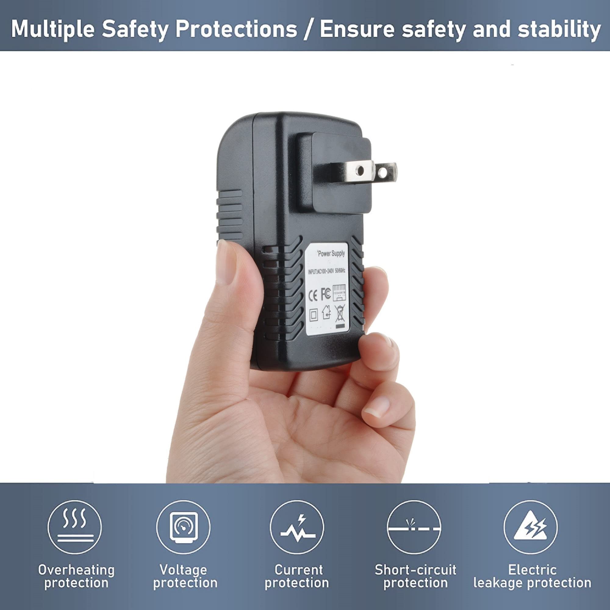 Digipartspower 48V Ac/Dc Adapter For Engenius Ecb350 Eng Ecb350 Ecb300 Eng Ecb300 Wireless N Indoor Access Point Ap/Bridge Gigab