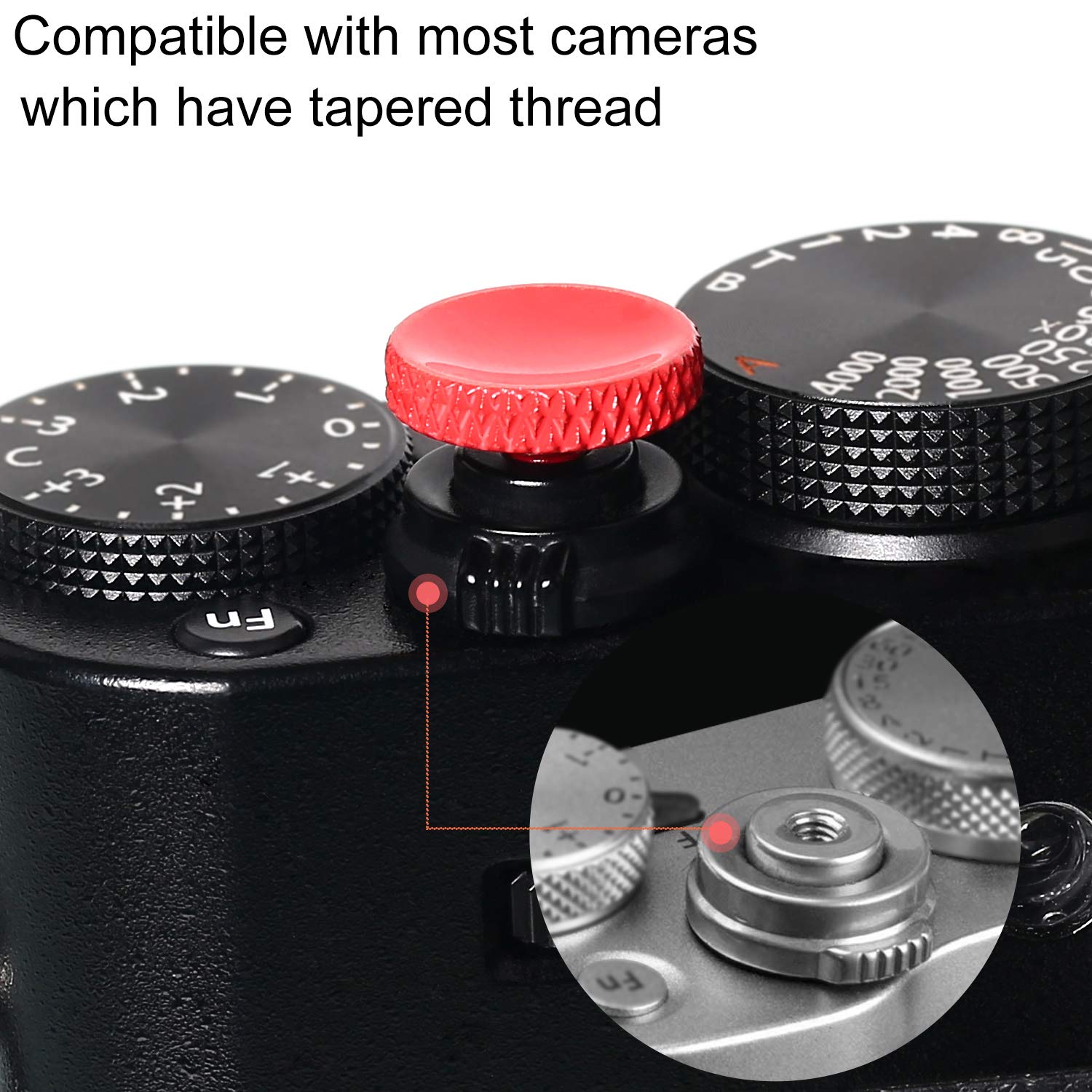 Camera Shutter Button, Upscale And Delicate Soft Shutter Release Button (3 Pack)