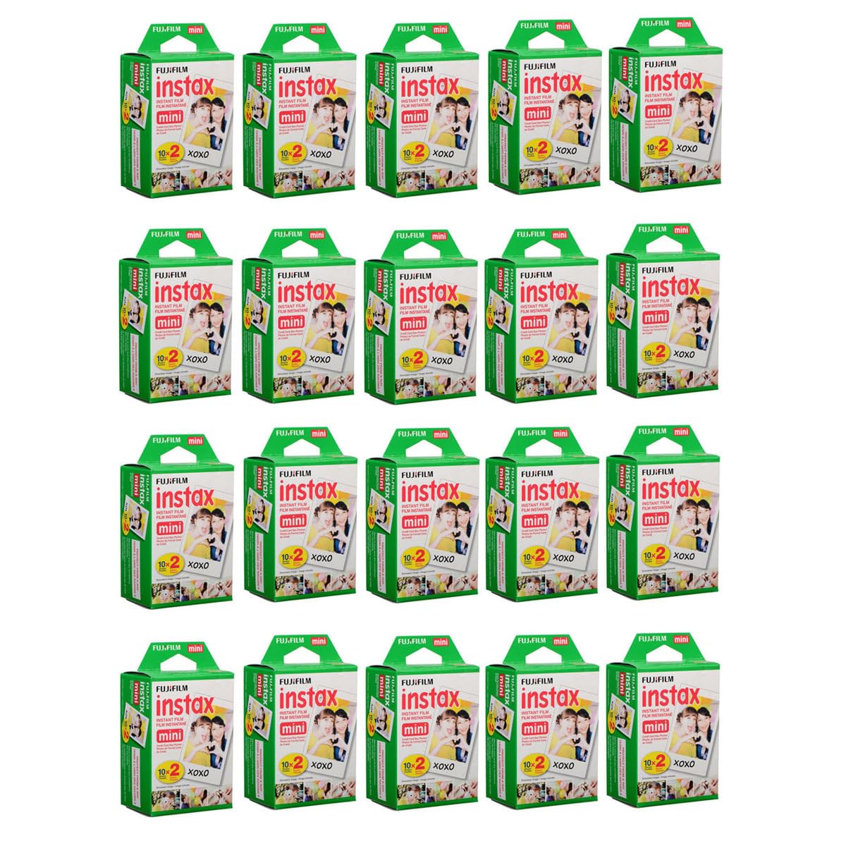 Fujifilm Instax Mini Instant Film (20 Twin Packs, 400 Total Pictures) For Instax Cameras