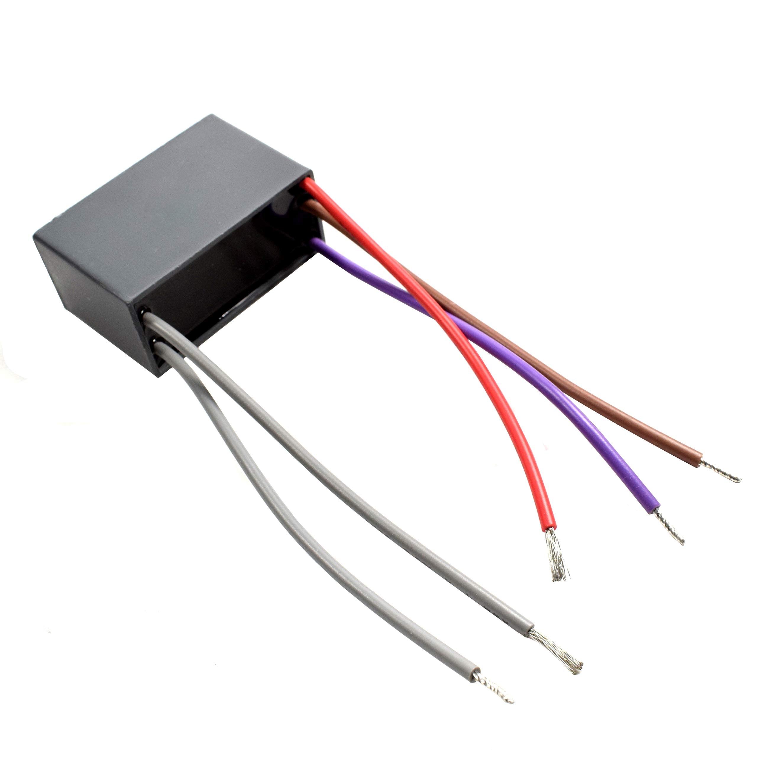 Hqrp 2 Pack Ceiling Fan Capacitor Cbb61 4Uf+5Uf+5Uf 5 Wire
