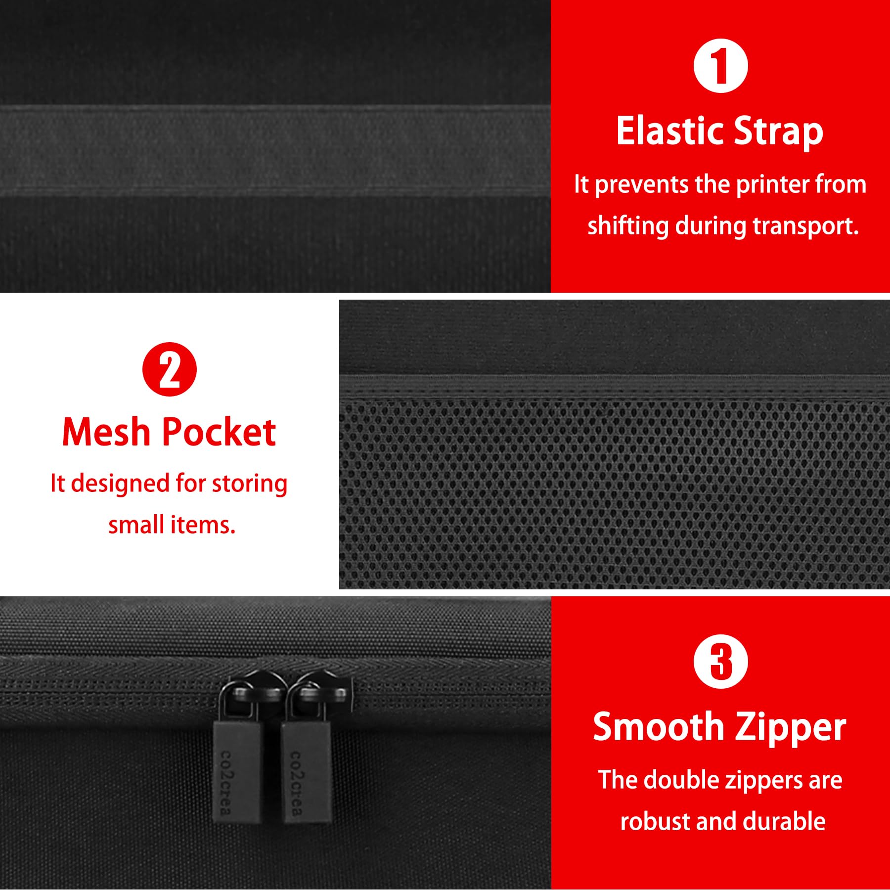 Co2Crea Hard Travel Case Replacement For Canon Pixma Tr150 / Ip110 Wireless Mobile Printer (Canon Pixma Tr150 Ip110 Printer Case