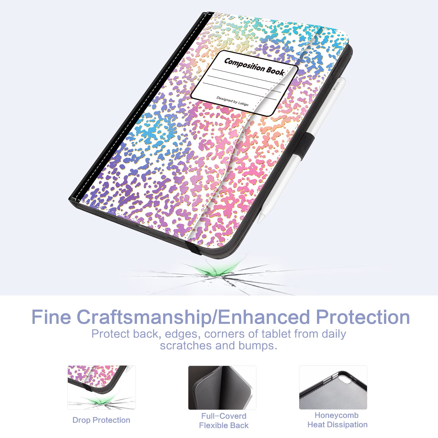 Ipad 10Th Generation Case 10.9 Inch Tablet, Ipad Case 10Th Generation, Protective Stand Cover With Pencil Holder/Hand Strap/Pock