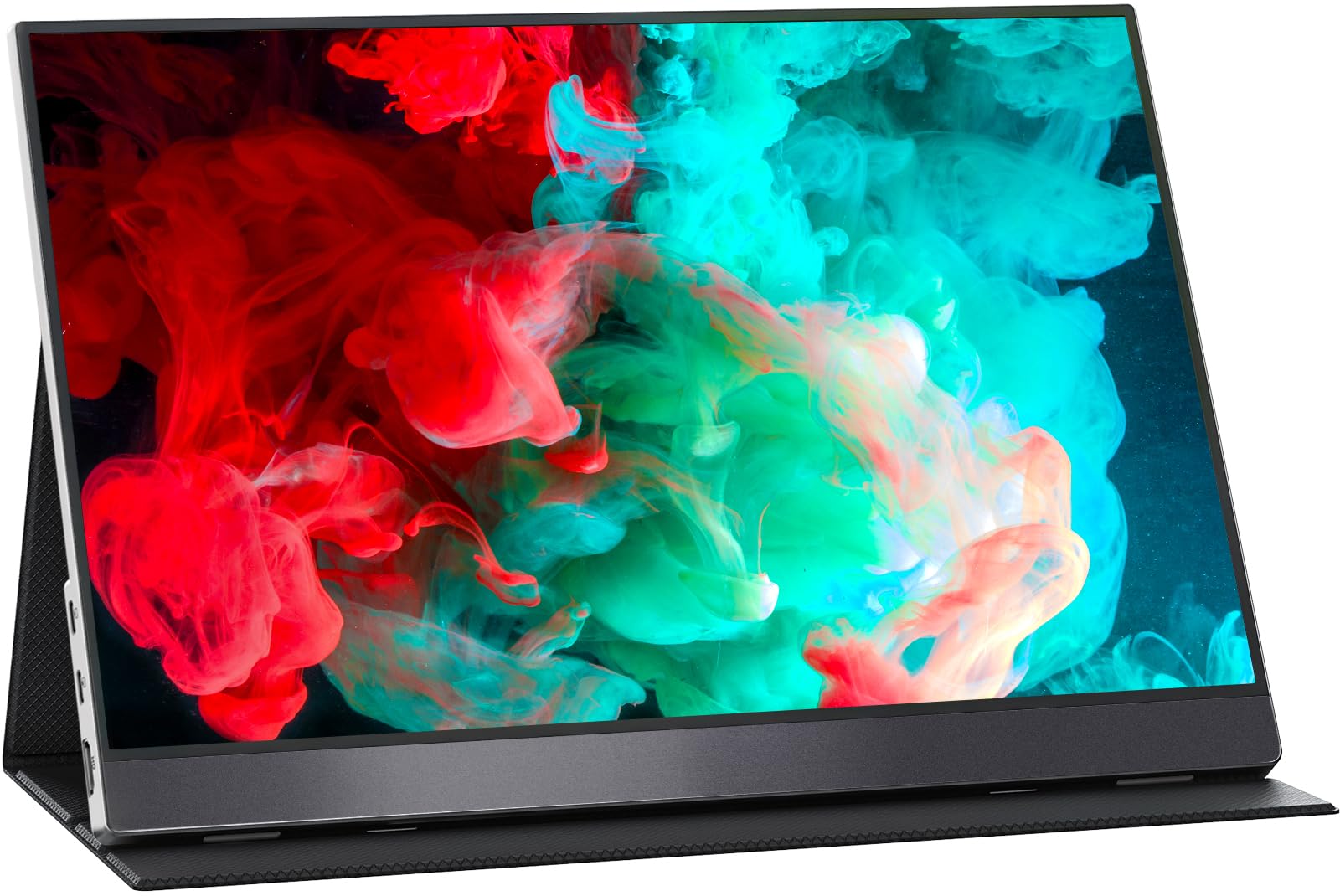 Visionowl Portable Monitor 15.6 Inch Travel Screen Fhd Freesync Frameless Usb C Computer Display With Type C Hdmi Speakers For L