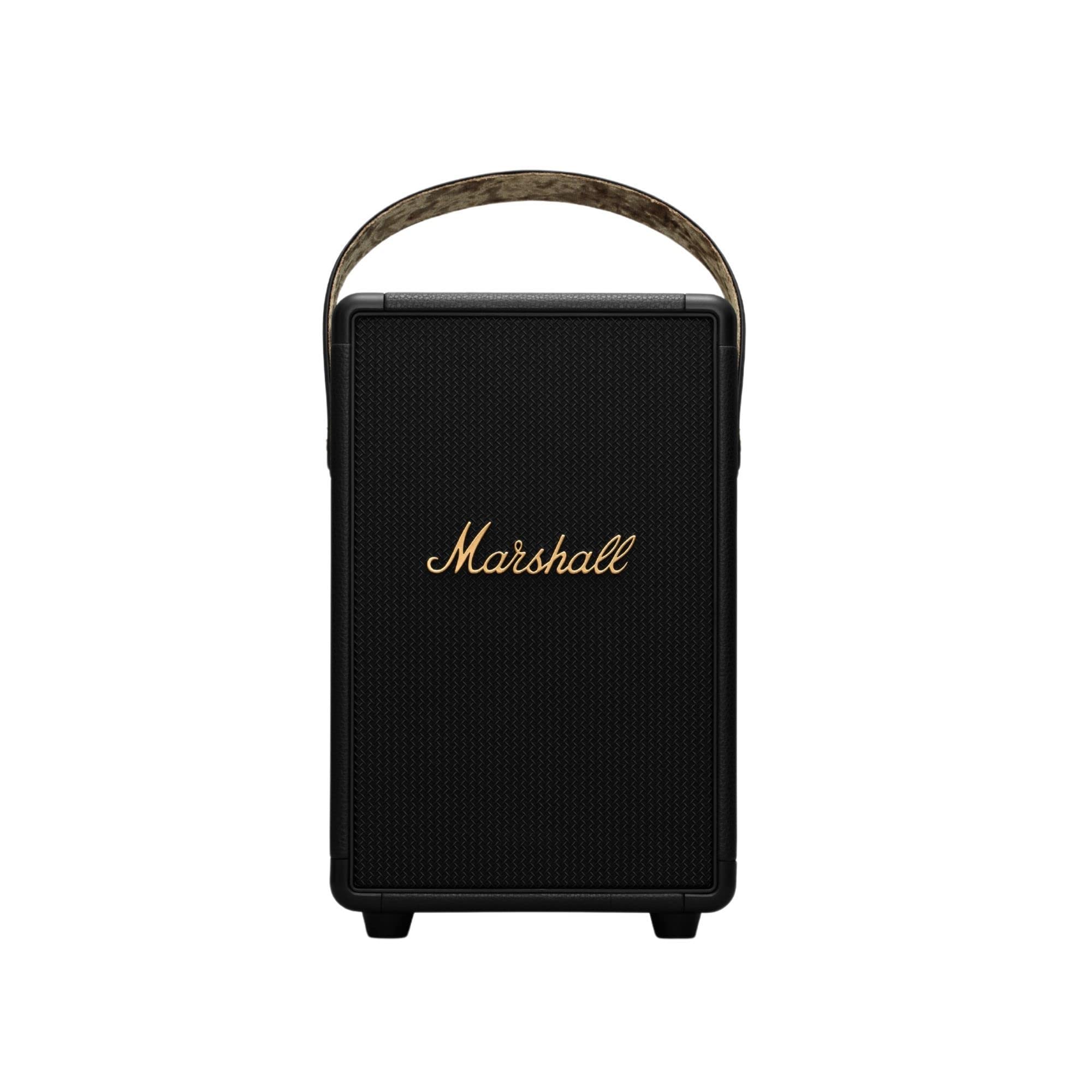 Marshall Tufton Portable Bluetooth Speaker, Black & Brass