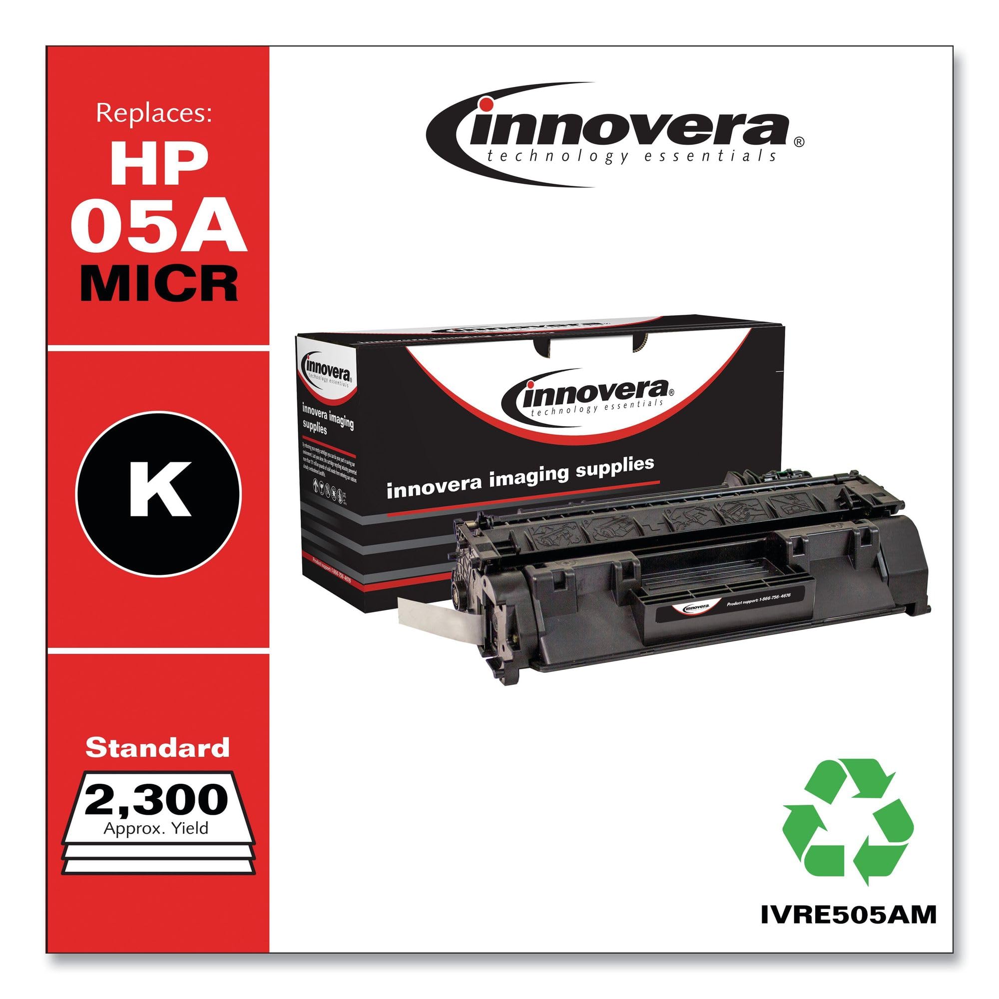Innovera Remanufactured Black Micr Toner, Replacement For 05Am (Ce505Am), 2,300 Page Yield
