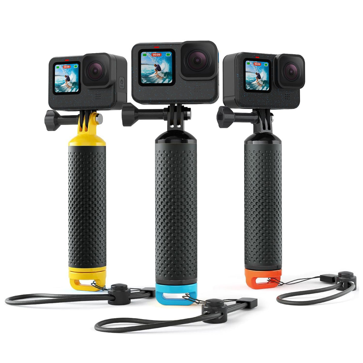 Sametop Floating Handle Grip Floaty Stick Waterproof Handler Accessory Compatible With Gopro Hero 13, 12, 11, 10, 9, 8, 7, 6, 5, 4, Session, 3+, 3, Hero(2018), Max, Dji Osmo Action Cameras (Blue)