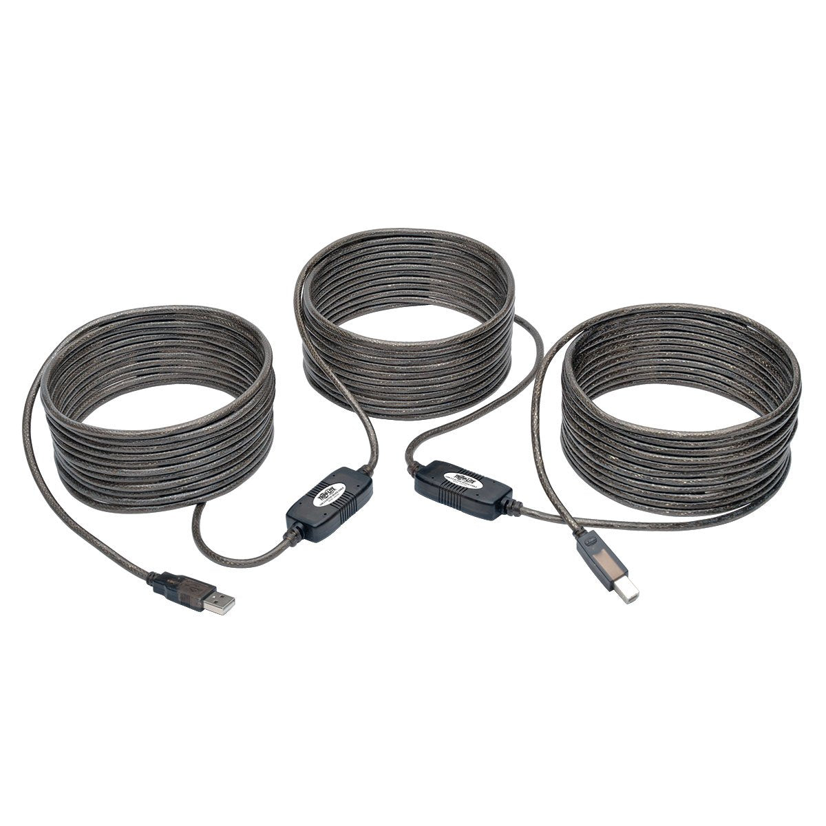 Tripp Lite USB-A to USB-B 2.0 Hi-Speed Active Repeater Cable, Male-to-Male, 50 Feet / 15.24 Meters, 3-Year Warranty (U042-050)