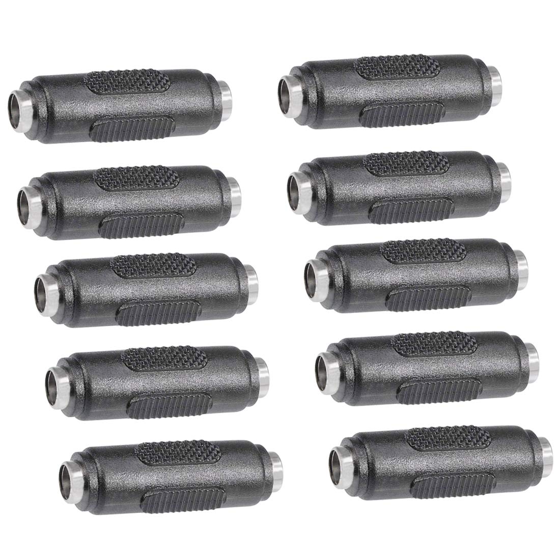 10Pcs Lime2018 Dc Female To Female Connector 5.5Mm X 2.1Mm 12V 5A Power Cable Jack Adapter