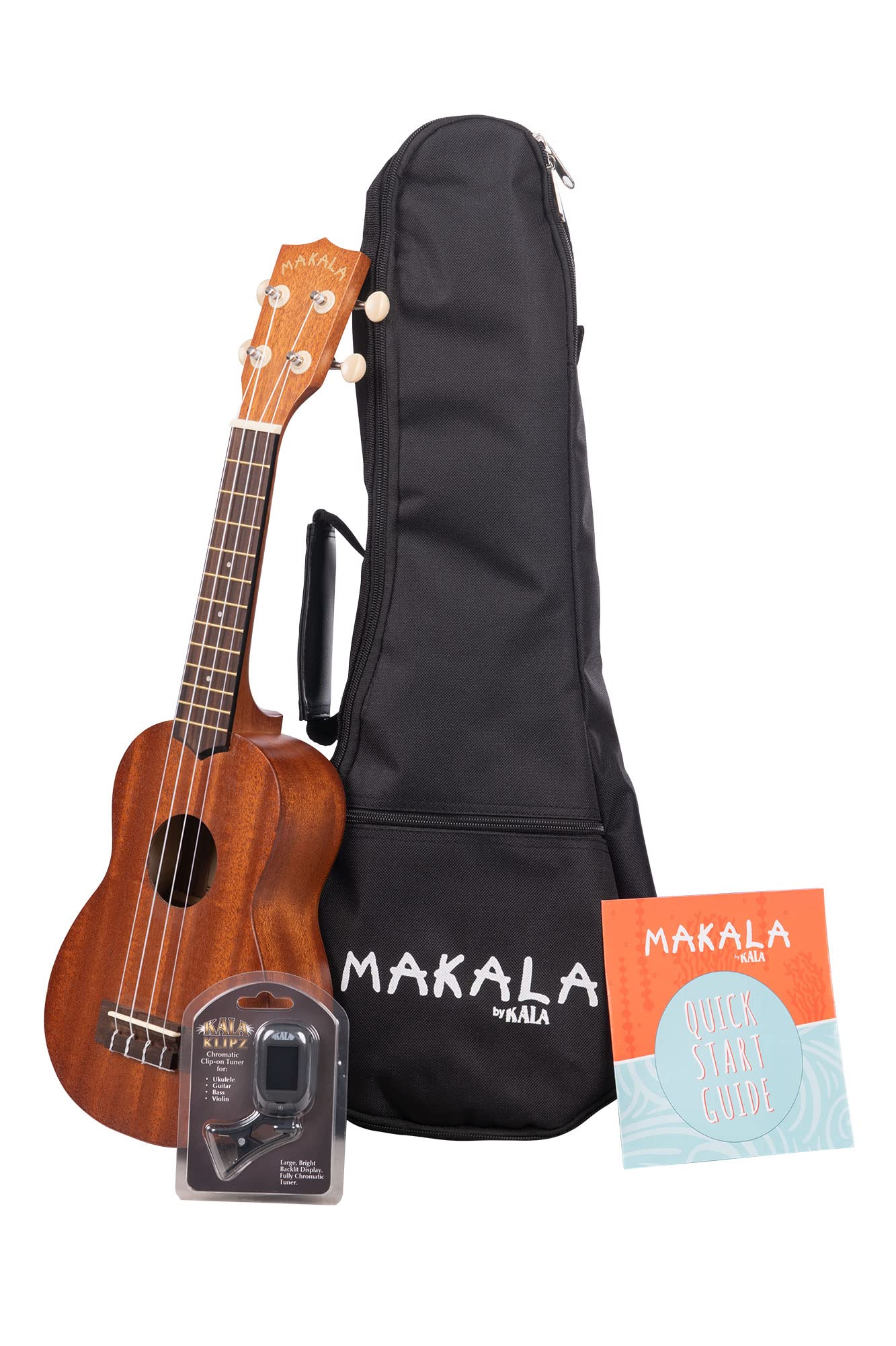 Kala Brand Music Co., 4 String Ukulele, Natural, Soprano (Mk S/Pack)