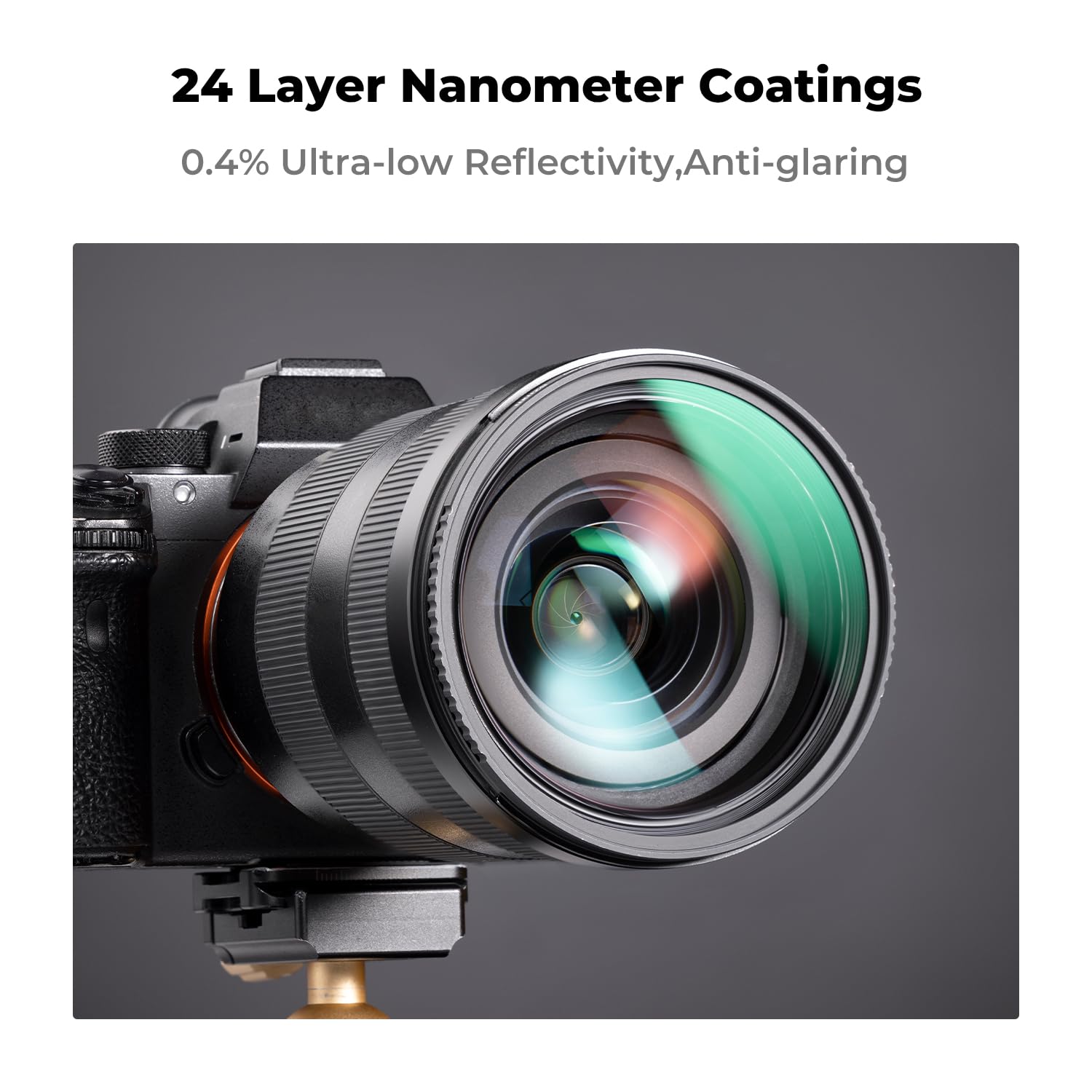 K&F Concept 49Mm Mc Uv Lens Protection Filter With Filter Cap Ultra Slim 24 Layer Coatings Waterproof Uv Filter For Camera Lens