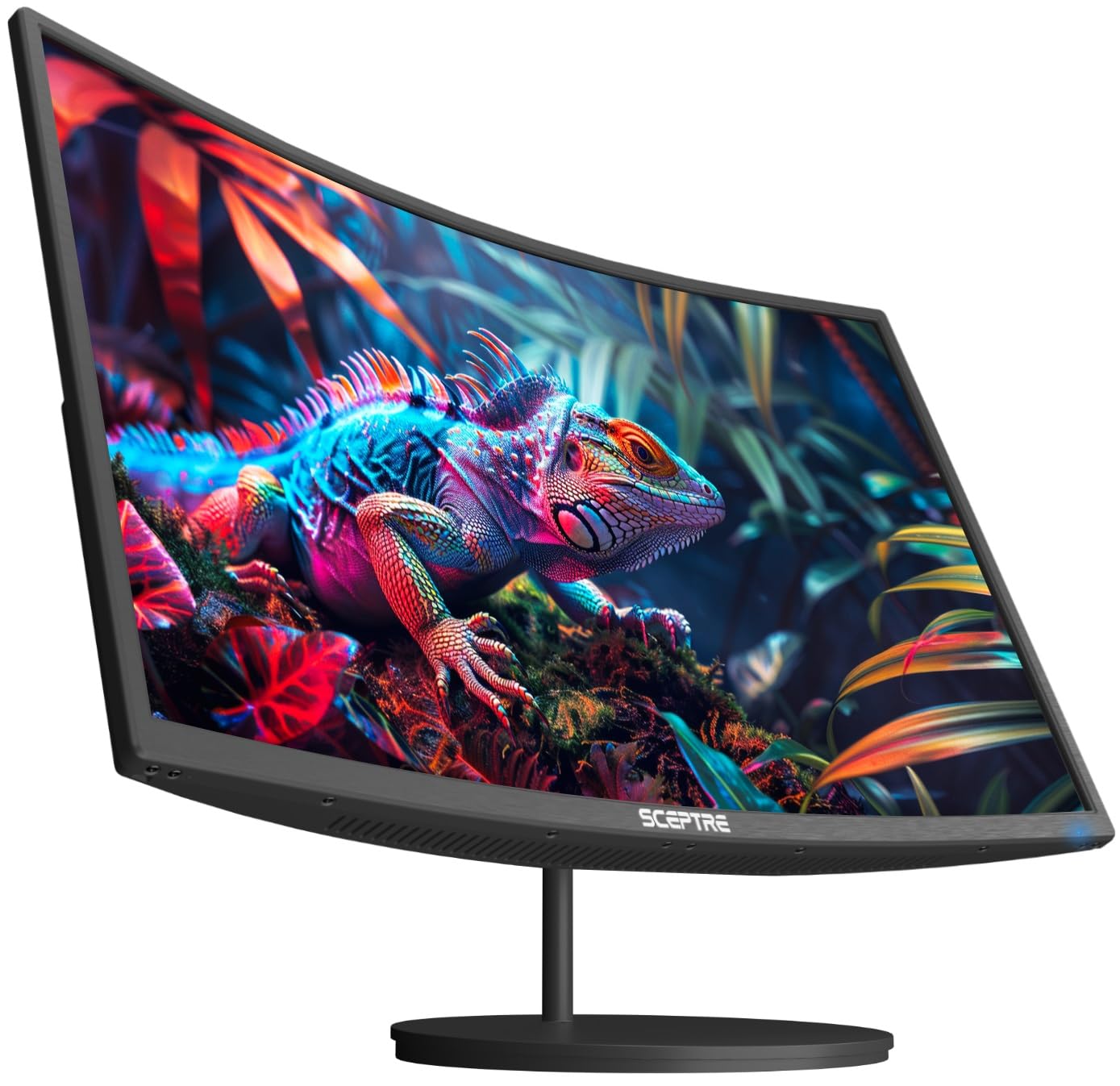 Sceptre 24 Inch Curved 100Hz Gaming Monitor Hdmi X2 Vga 100% Srgb Eye Care, Build In Speakers Machine Black 2024 (C248W 1920Rnr