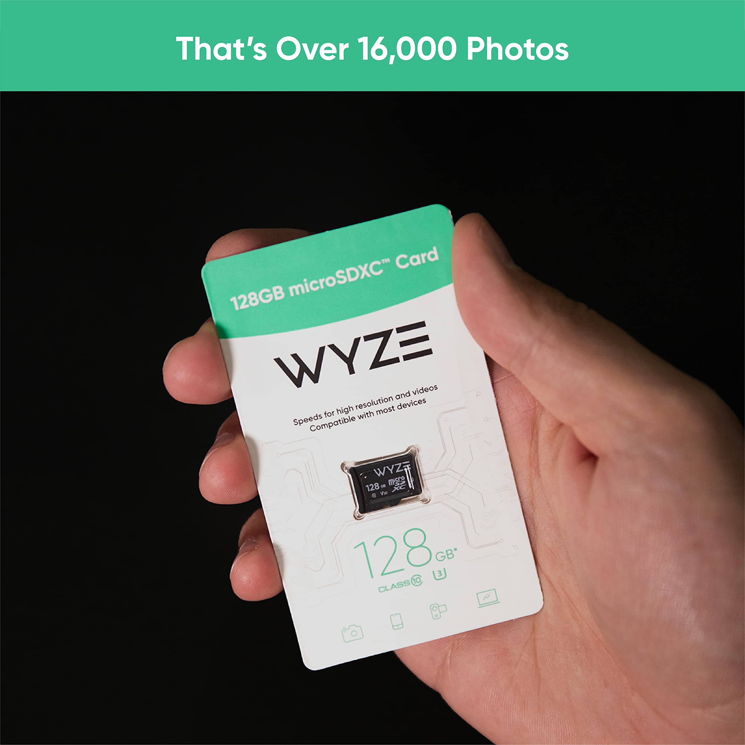 Wyze Expandable Storage 128Gb Microsdxc Card Class 10, Black