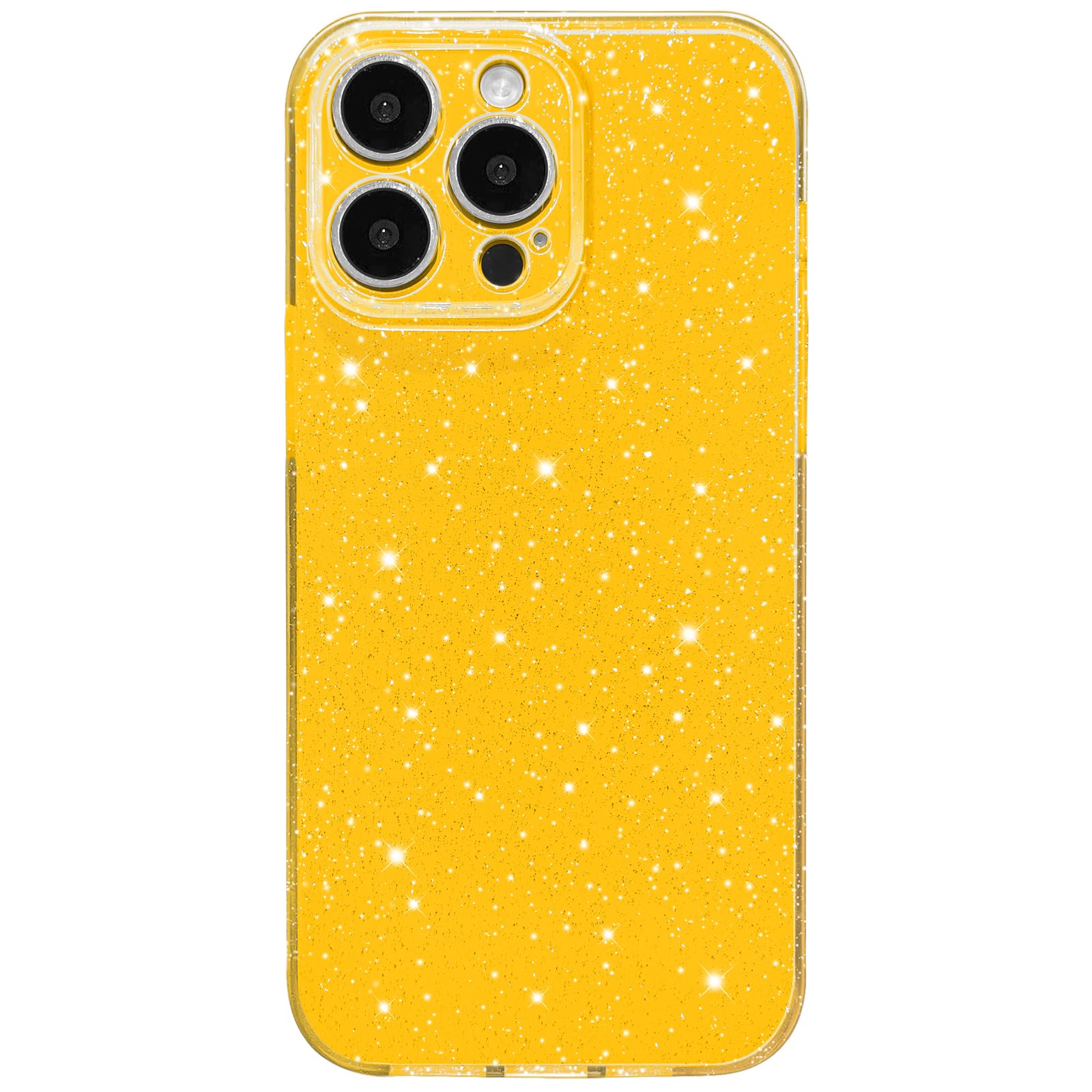 Hython Case For Iphone 13 Pro Case Glitter Cute Sparkly Shiny Bling Sparkle Phone Cases 6.1'', Thin Slim Fit Soft Tpu Bumper Sho