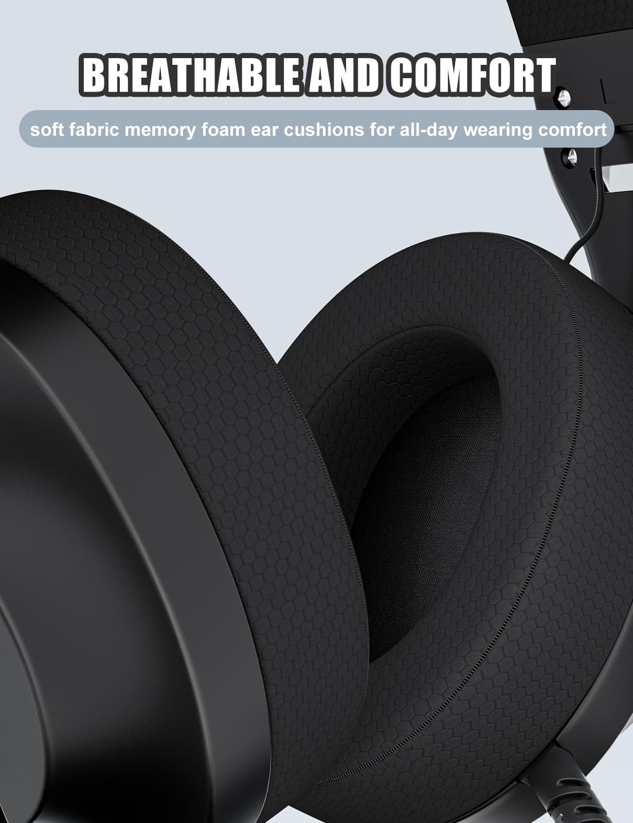 Wirwtru S30 Gaming Headset With Microphone,198G Lightweight Design, Gaming Headphones For Xbox, Xbox Series X|S, Ps5, Ps4,Switch