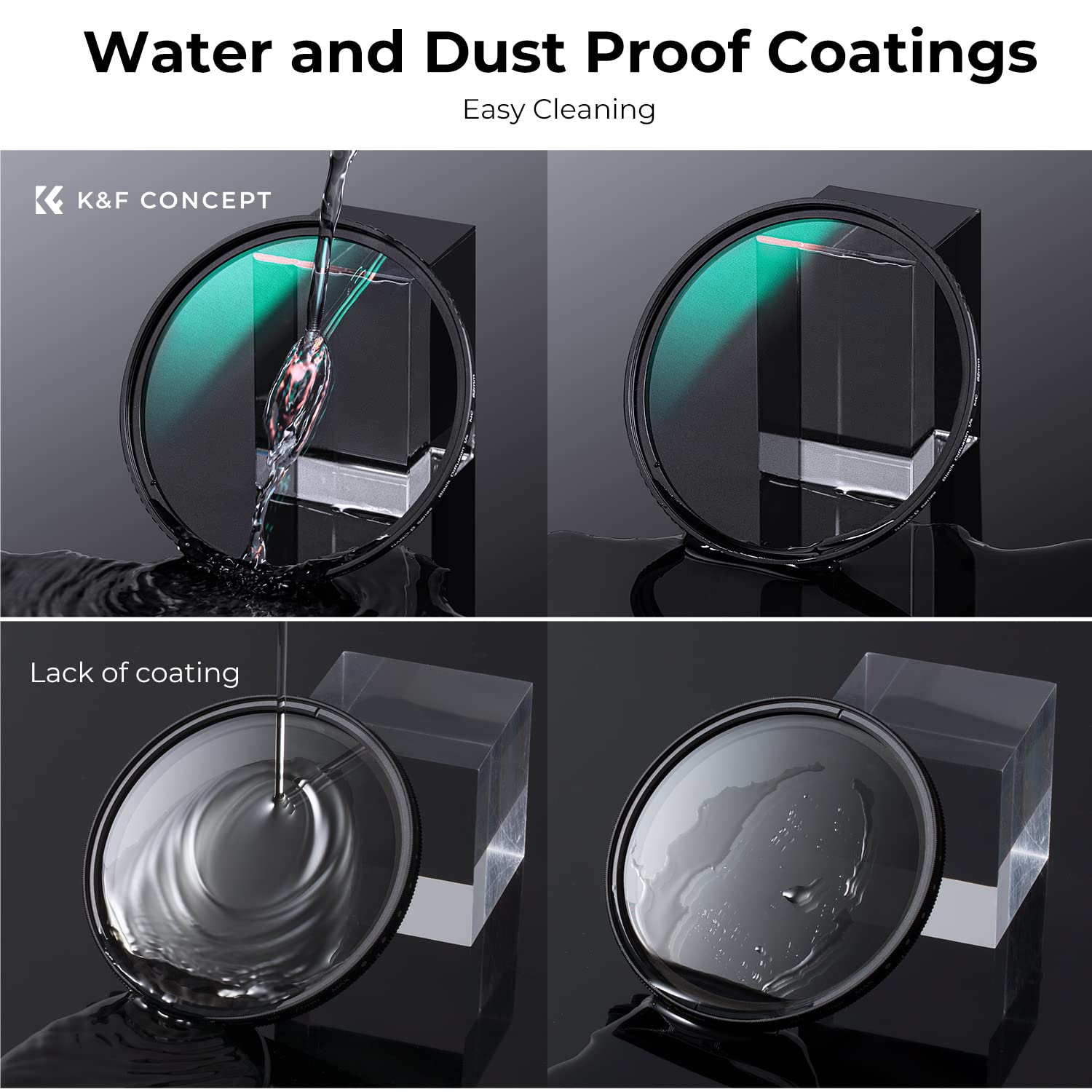 K&F Concept 55Mm Black Diffusion 1/4 Filter Waterproof Mist Cinematic Effect Filter With 24 Multi Layer Coatings For Video/Vlog/