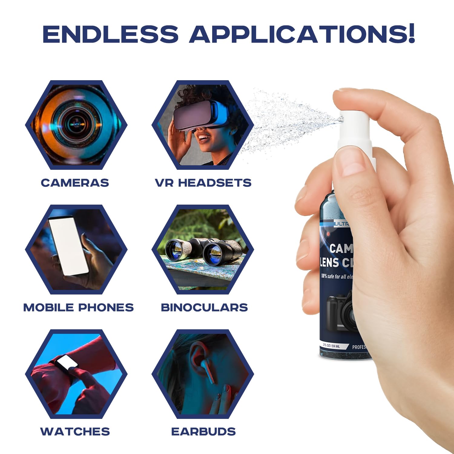 Ultravues Ultimate Camera Lens Cleaning Kit  Camera Lens Cleaner, Lens Pen, Fog Stopper, And Microfiber Cloths   Camera Cleaning