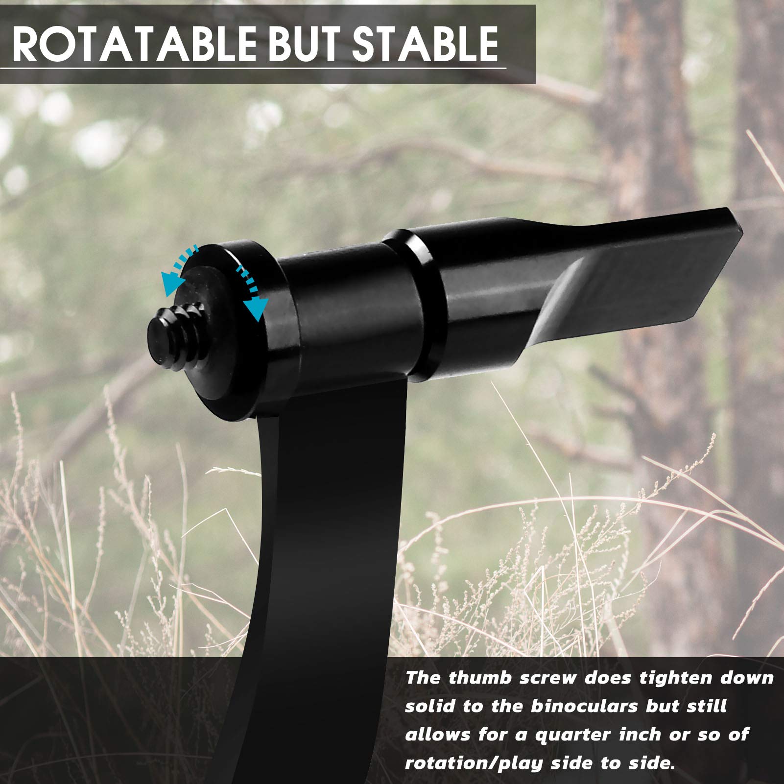 Binocular Tripod Adapter, Binocular Mount 1/4 Inch Threading Mount Aluminium,Tripod Adapter For Bird Watching, Safari Sports Eve