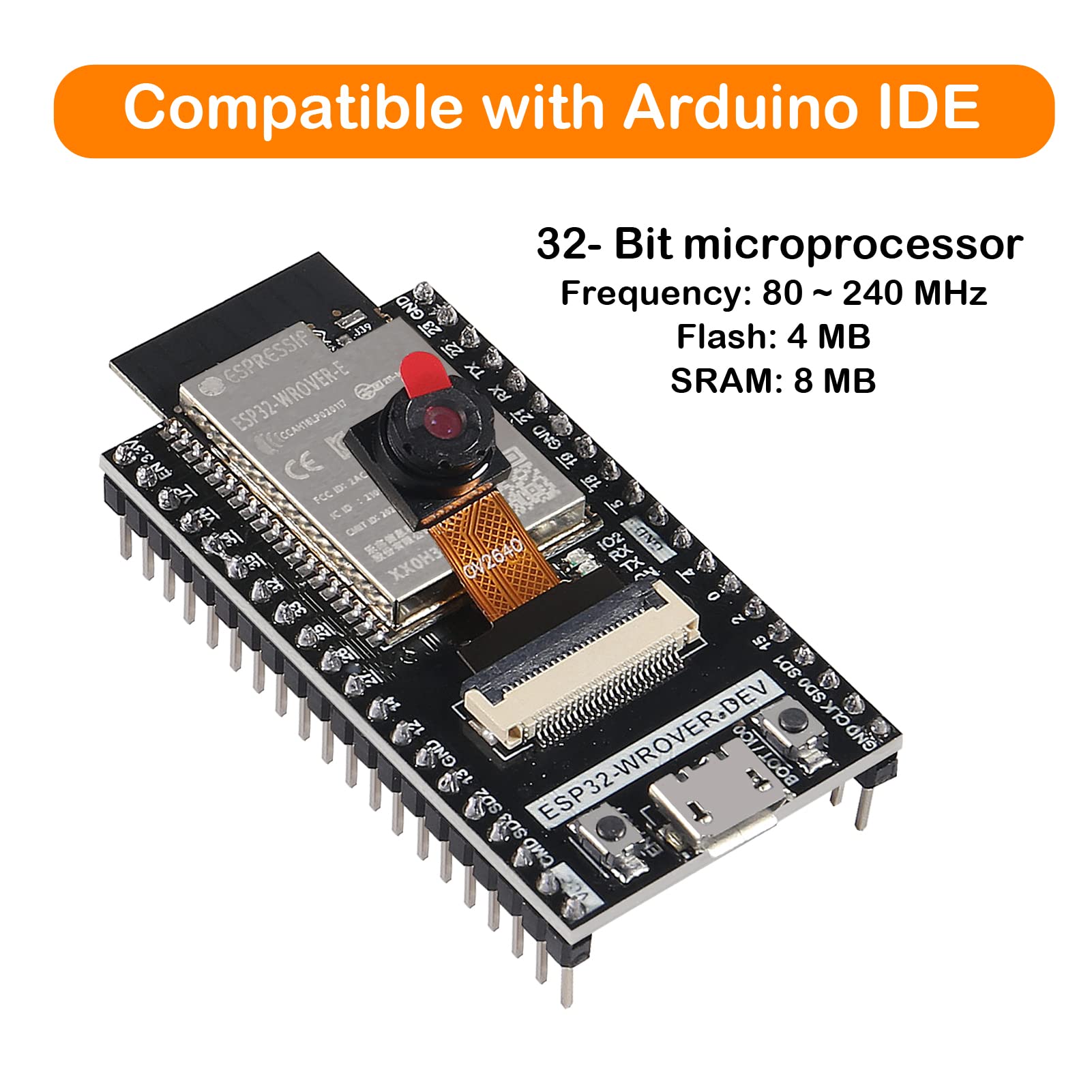 Aceirmc 4Pcs Esp32 Devkitc Core Board Esp32 Development Board Esp32 Wroom 32D Wifi Bluetooth Development Board For Arduino Ide (