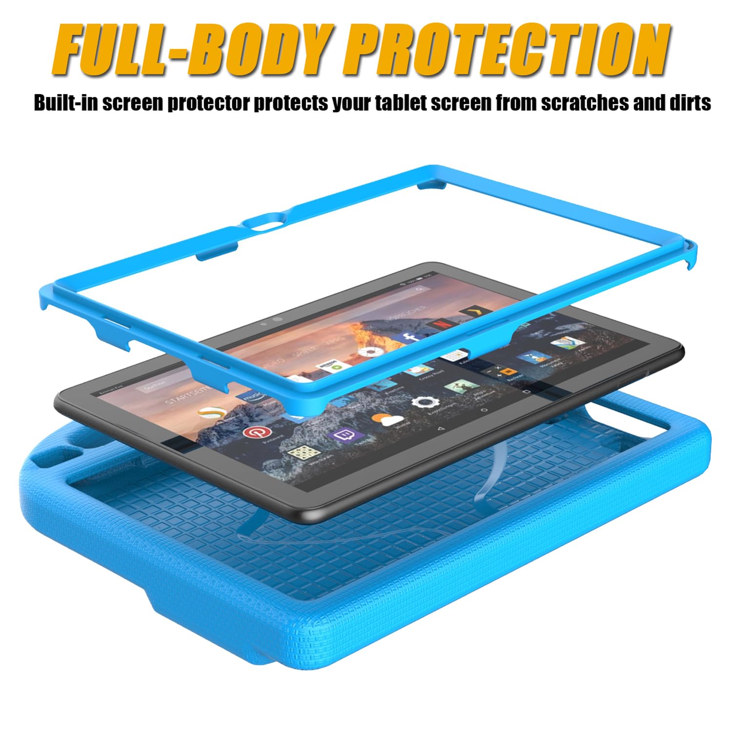 Fire Hd 10 & Hd 10 Plus Tablet Case For Kids(13/11Th Gen, 2023/2021 Release)  Patamiyar Lightweight Shockproof Case With Screen