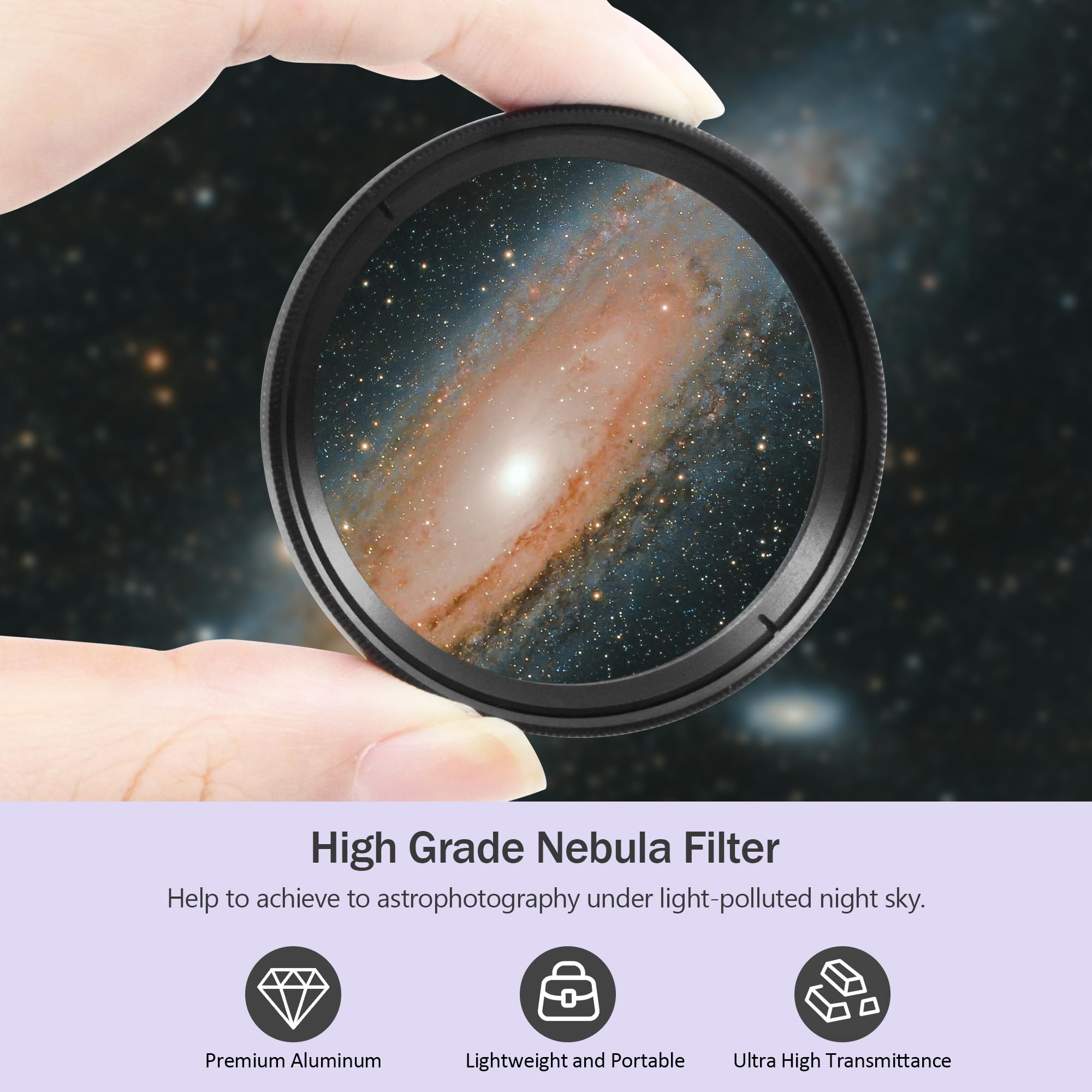 Astromania 2'' Narrowband Nbpf Hydrogen A 12Nm Filter   Enhances The Contrast Between Object And Sky   Allows You To Take Images