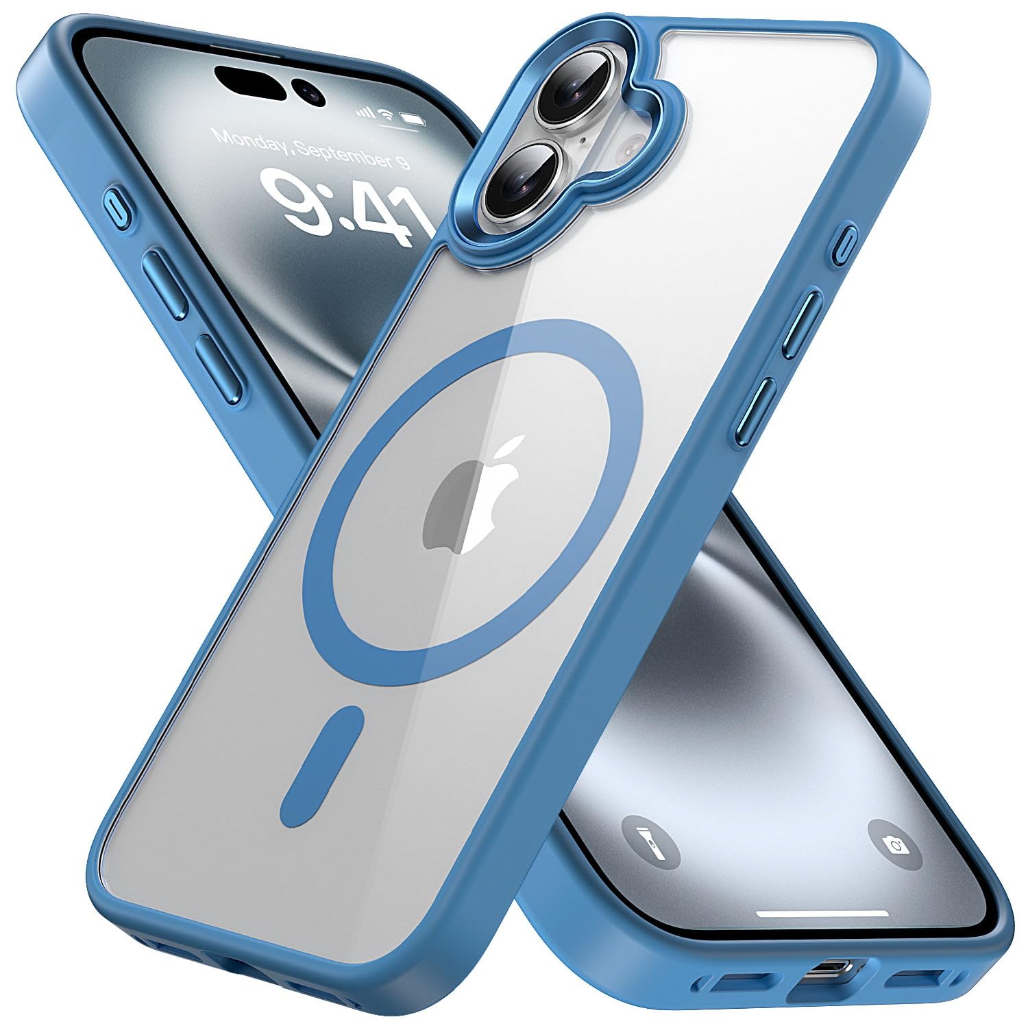 Gyizho Magnetic Case For Iphone 16 Plus Case, [Military Grade Drop Tested] [Compatible With Magsafe] Slim Protective Cover Trans