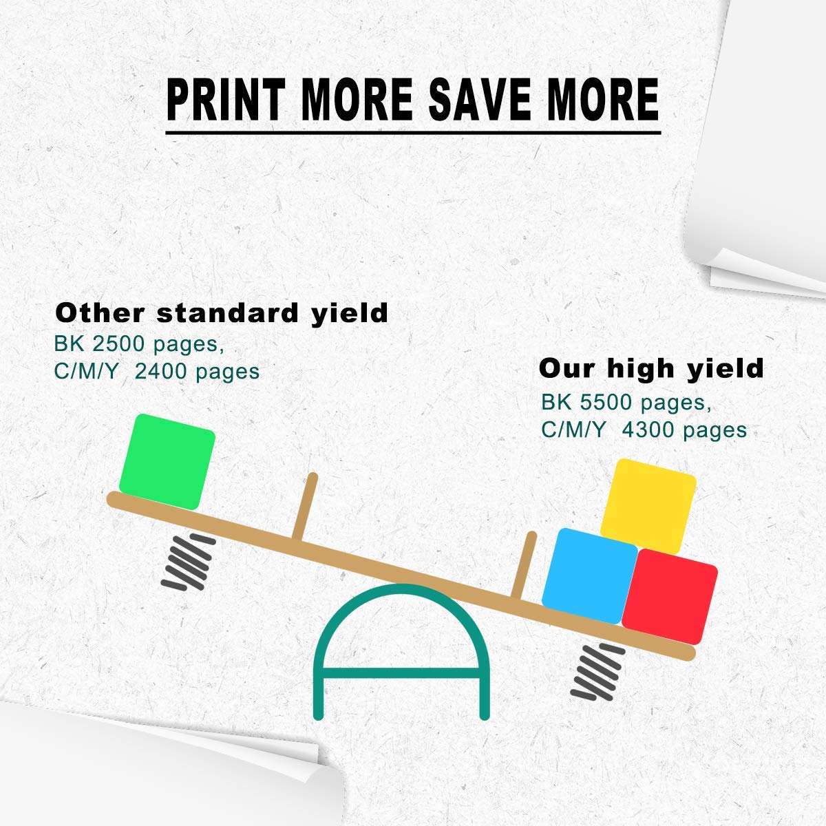 Victorstar 4 Colors Compatible Toner Cartridges 6510 6515 ?Extra High Yield? 5500 Pages Bk, 4300 Pages Cmy For Xerox Phaser 6510N 6510Dn 6510Dni 6510Dnm Workcentre 6515 6515N 6515Dn 6515Dni 6515Dnm