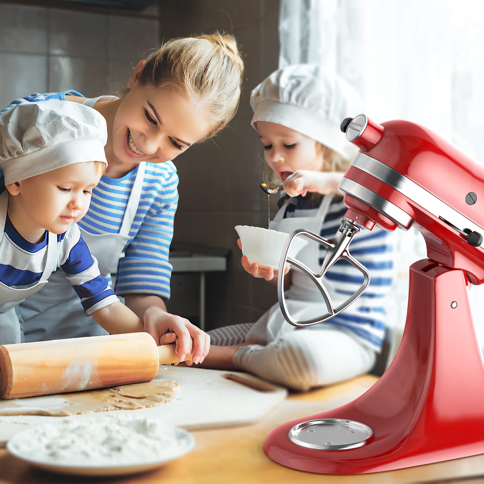 Stainless Steel Paddle Attachment For Kitchenaid Mixer, As Kitchenaid Paddle Attachment For 4.5 5Qt Tilt Head Kitchenaid Mixer D