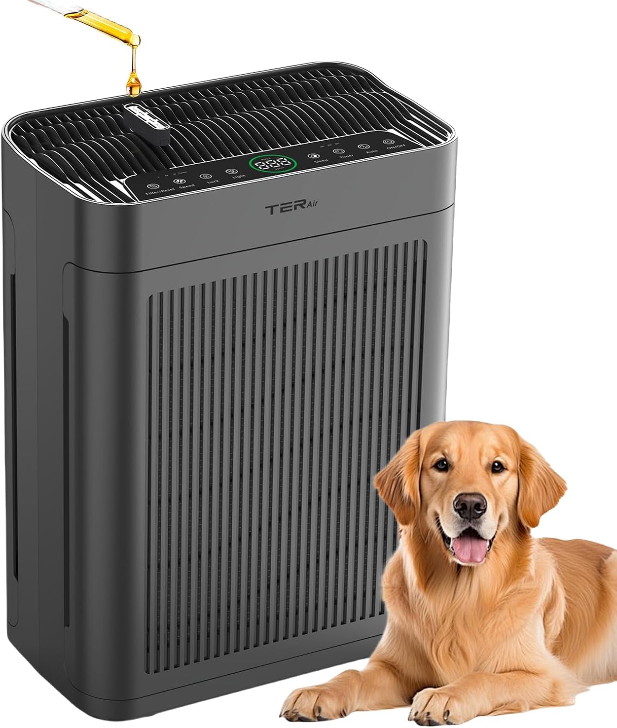 Air Purifiers for Home Large Room Up to 3000 Sq Ft with Washable Filters, H13 HEPA, Dual-Sided Air Intake, PM2.5 Sensor, 22dB Qu