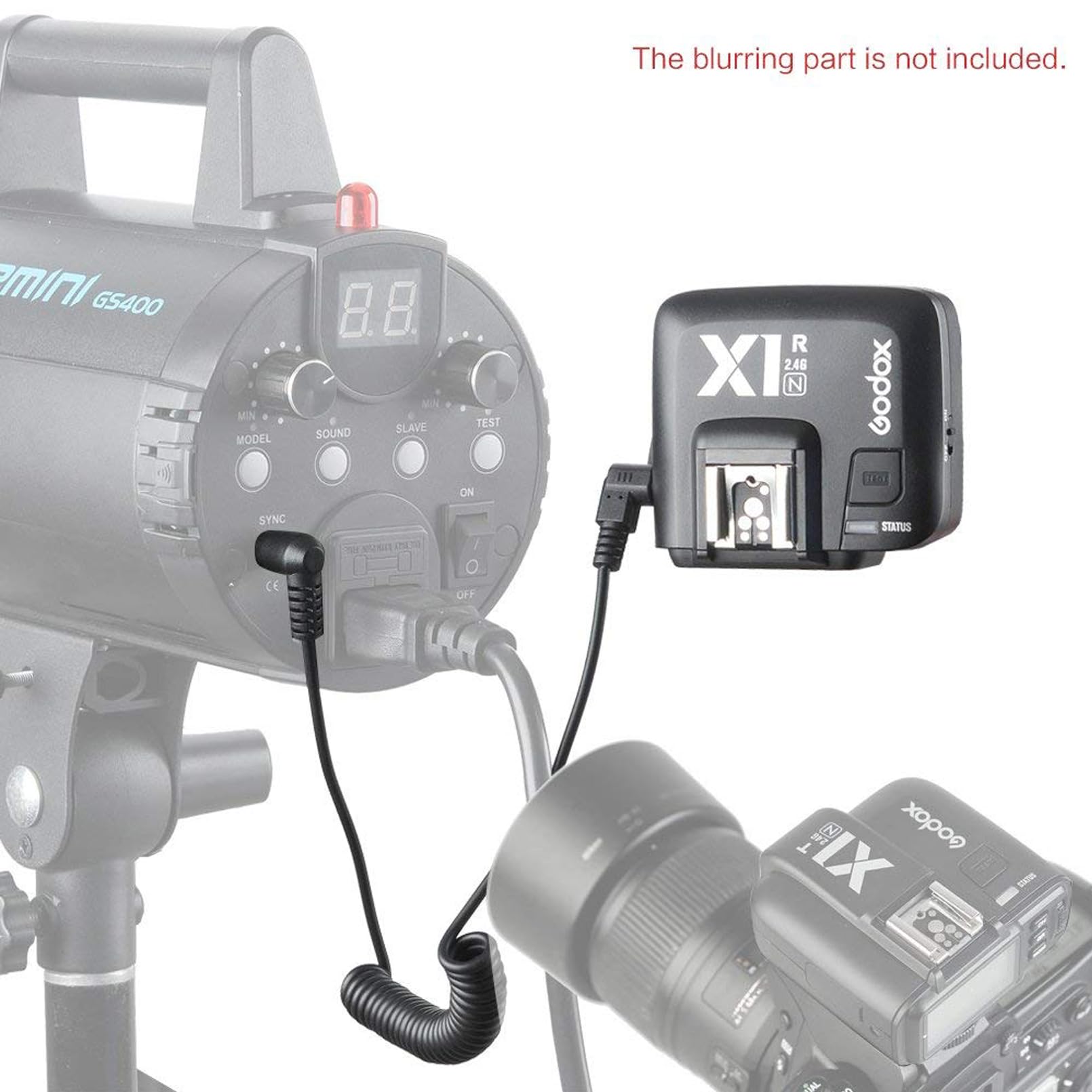 Godox X1R N Wireless Flash Trigger Receiver For Nikon Dslr Camera, 2.4G Wireless X System High Speed Sync 1/8000S, Wireless Remo