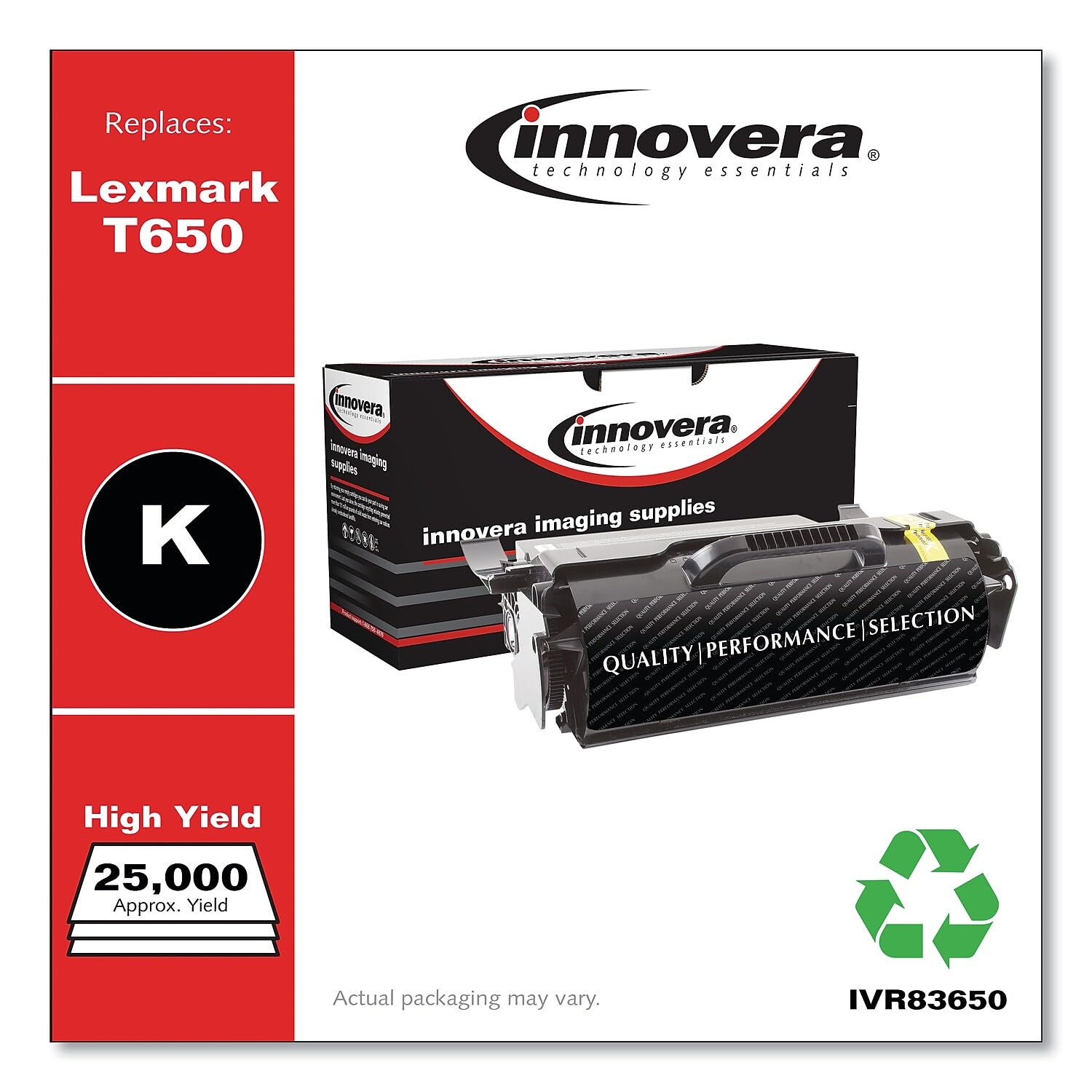 Innovera Ivr83650   Remanufactured T650H21A T650Dn Toner