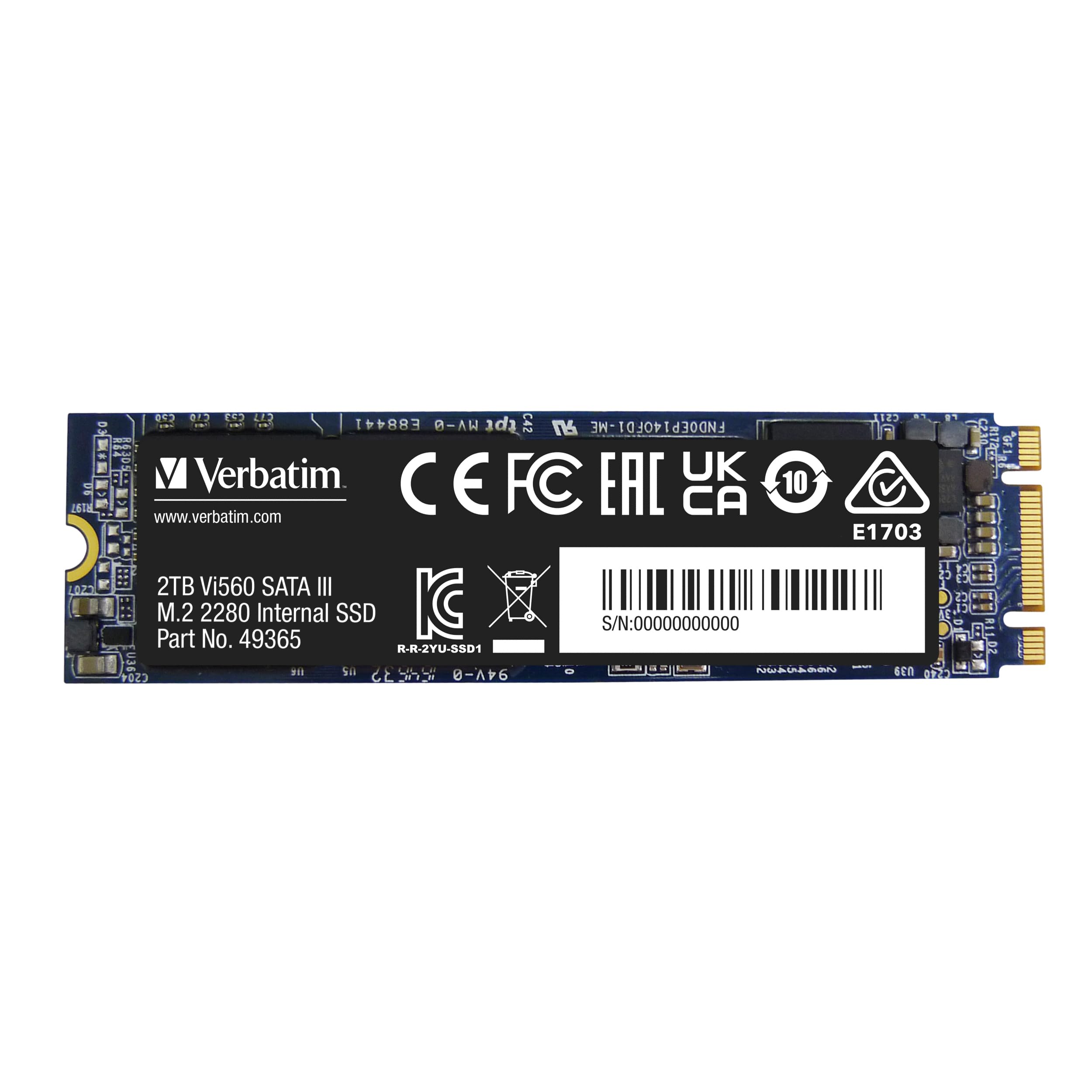 Verbatim 2Tb Ssd Vi560 Internal Solid State Hard Drive 3D Nand Sata Iii M.2 2280