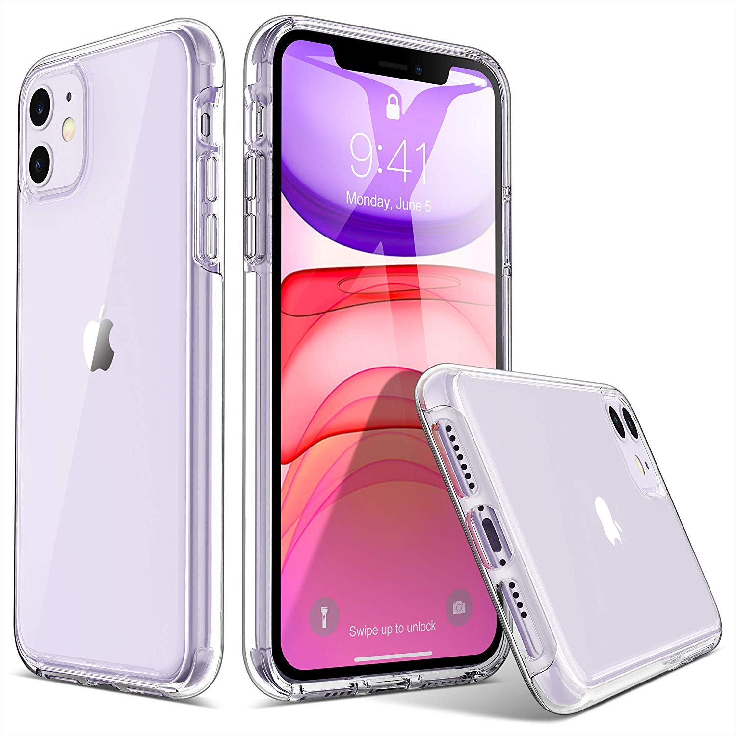 Ulak Clear Case Compatible With Iphone 11 6.1 Inch 2019, Transparent Thin Slim Protective Phone Cover