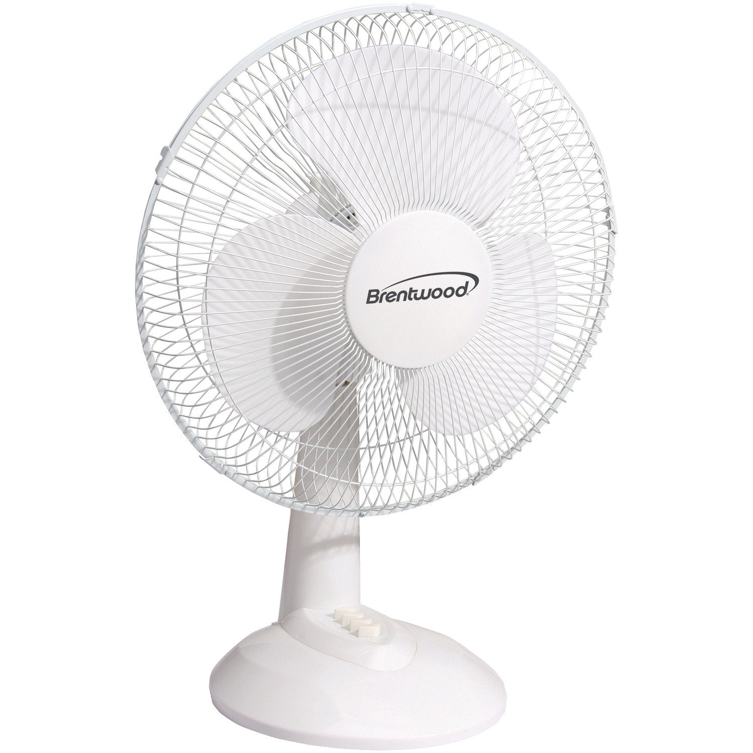 Brentwood Kool Zone F 12Dw 3 Speed 12 Inch 32 Watt Oscillating Desk Fan
