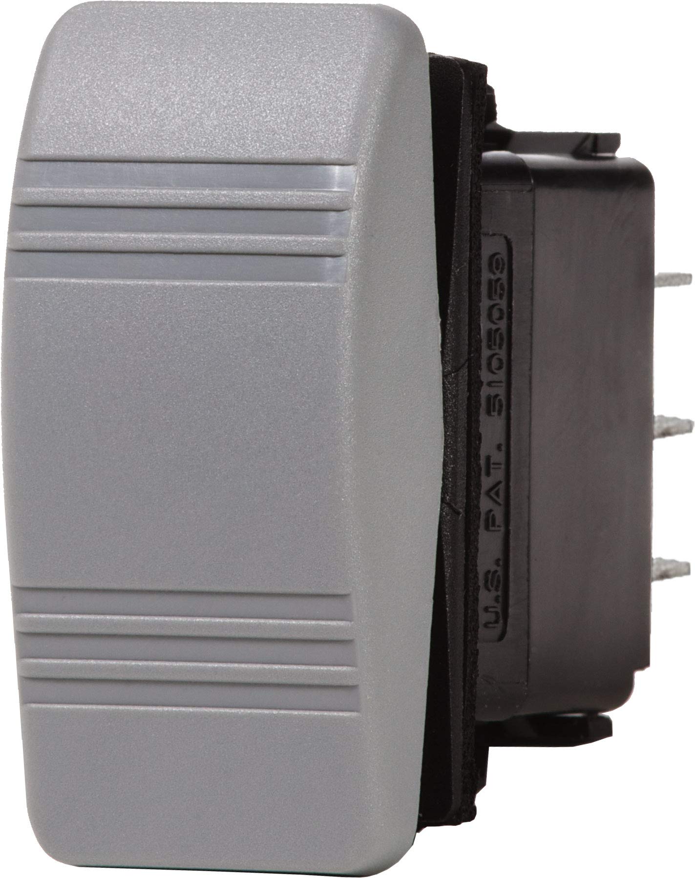 Blue Sea Systems 8222 Contura (ON)-OFF-(ON) DPDT Switch, Grey