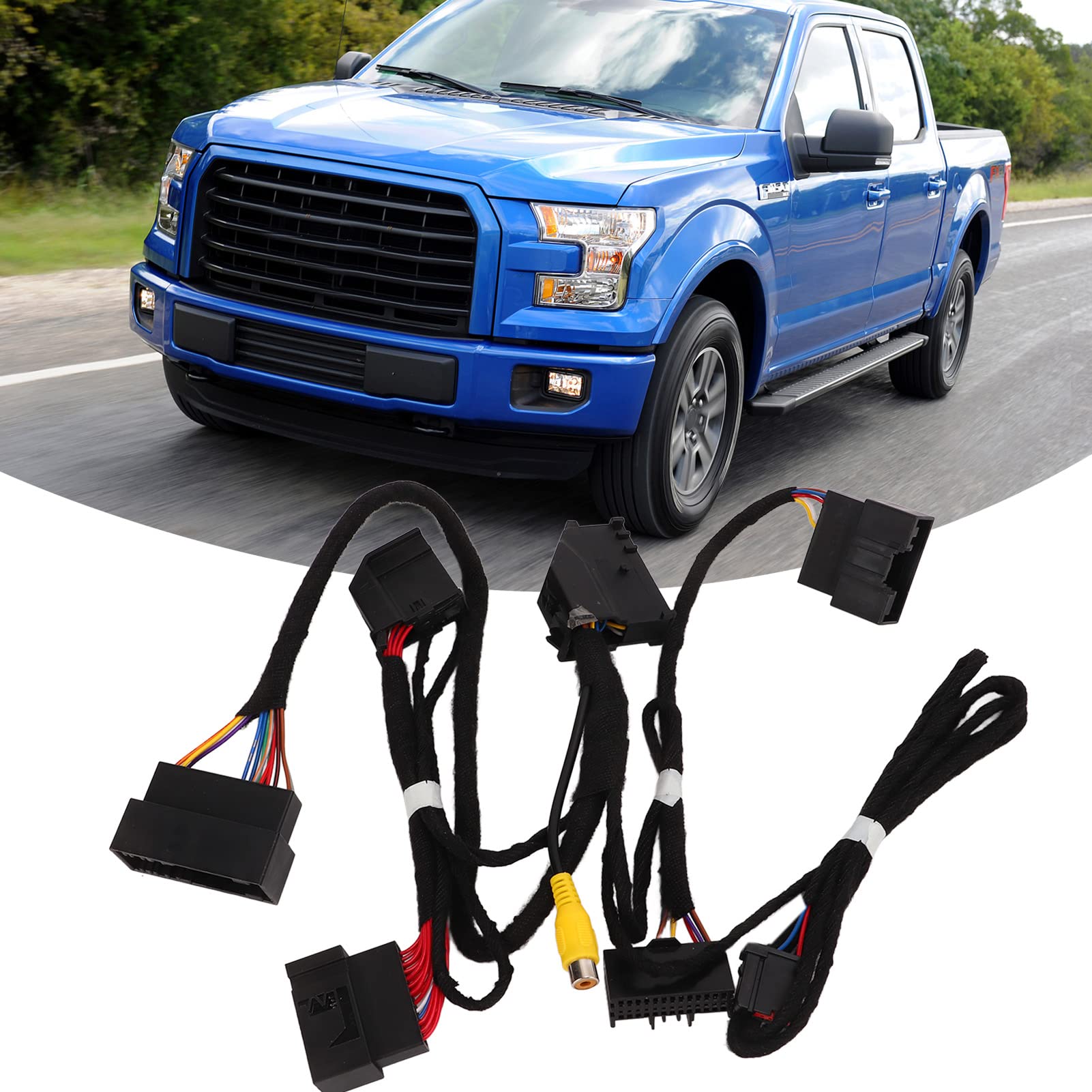 4In To 8In Pnp Conversion Harness Hc3Z 19A387 B Hu5Z 19A387 A Conversion Power Harness Kit Replacement For Edge Sync 1 To Sync 3