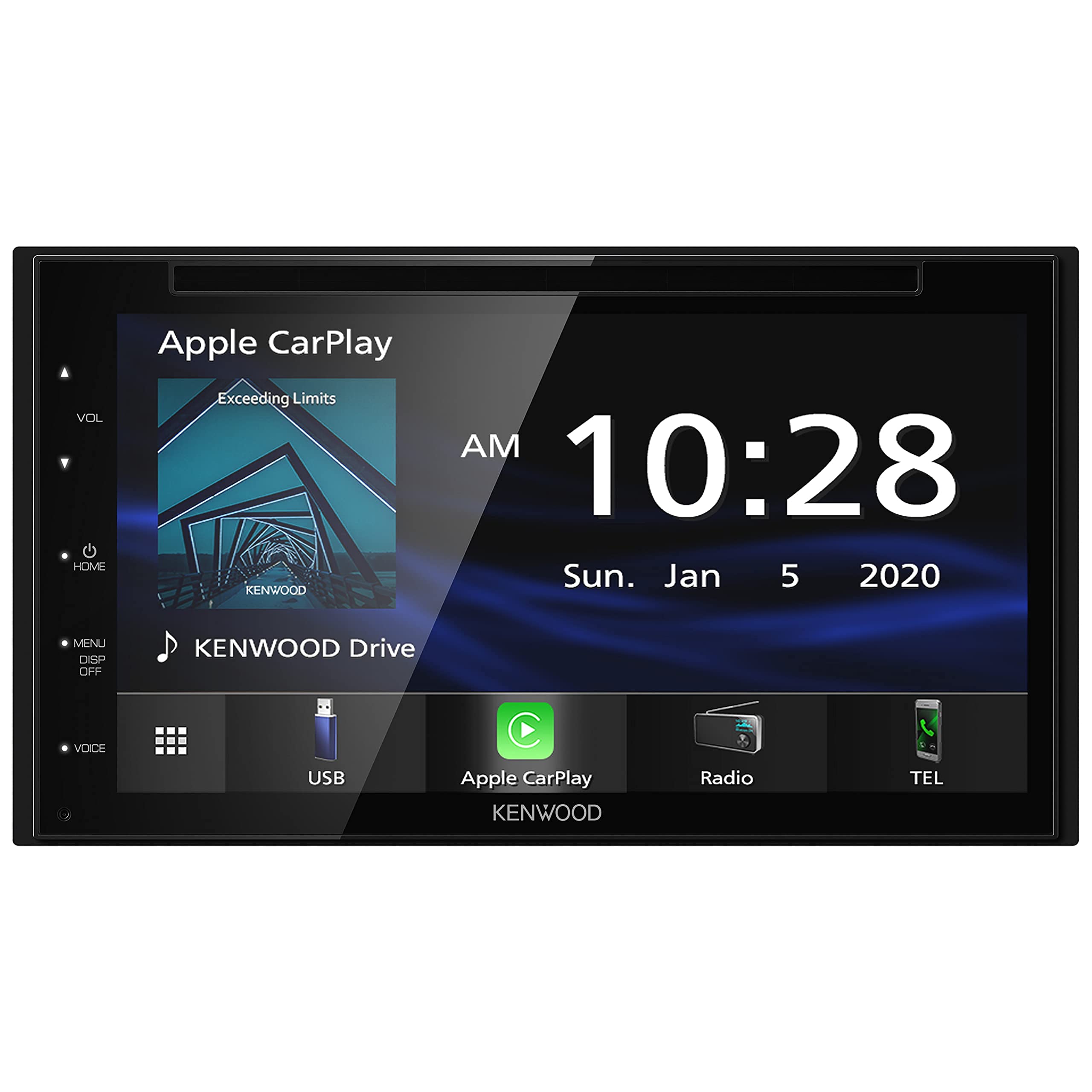 Kenwood Ddx57S 6.8 Inch Capacitive Touch Screen, Dvd Cd Car Stereo With Carplay, Android Auto, And Bluetooth, Am/Fm Radio, Mp3 P
