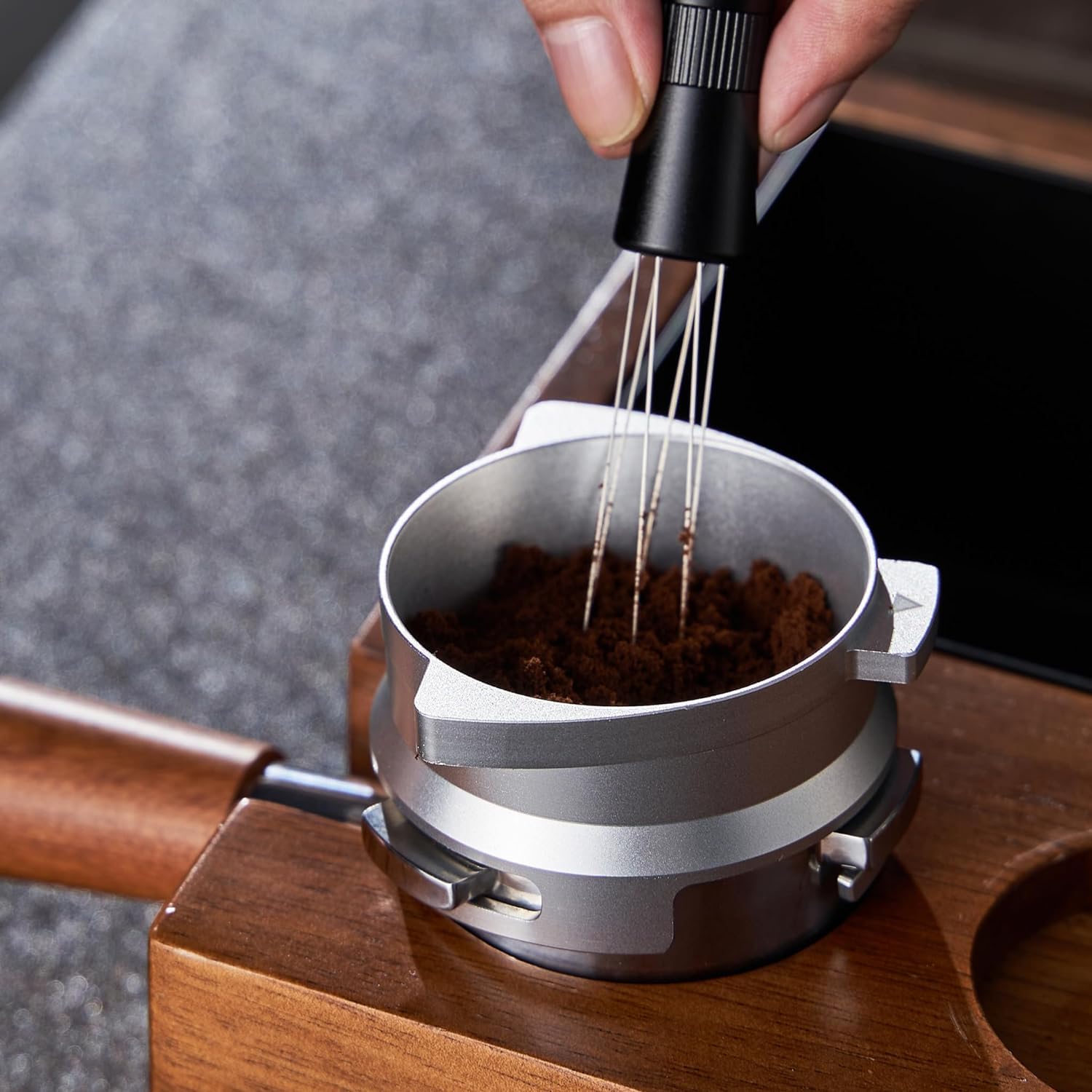 54Mm Dosing Funnel Espresso Puck Screen Set Knodos Grinder Trigger Portafilter Funnel And Filter Compatible With Breville 54Mm P