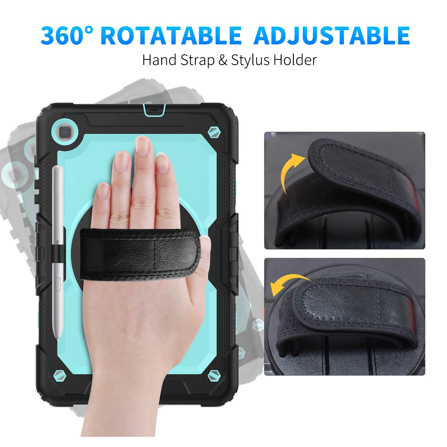 Timecity Case For Samsung Galaxy Tab S6 Lite 10.4'' 2024/2022/2020 (Sm P620/P610/P613/P615), Durable Sturdy Protective Case With