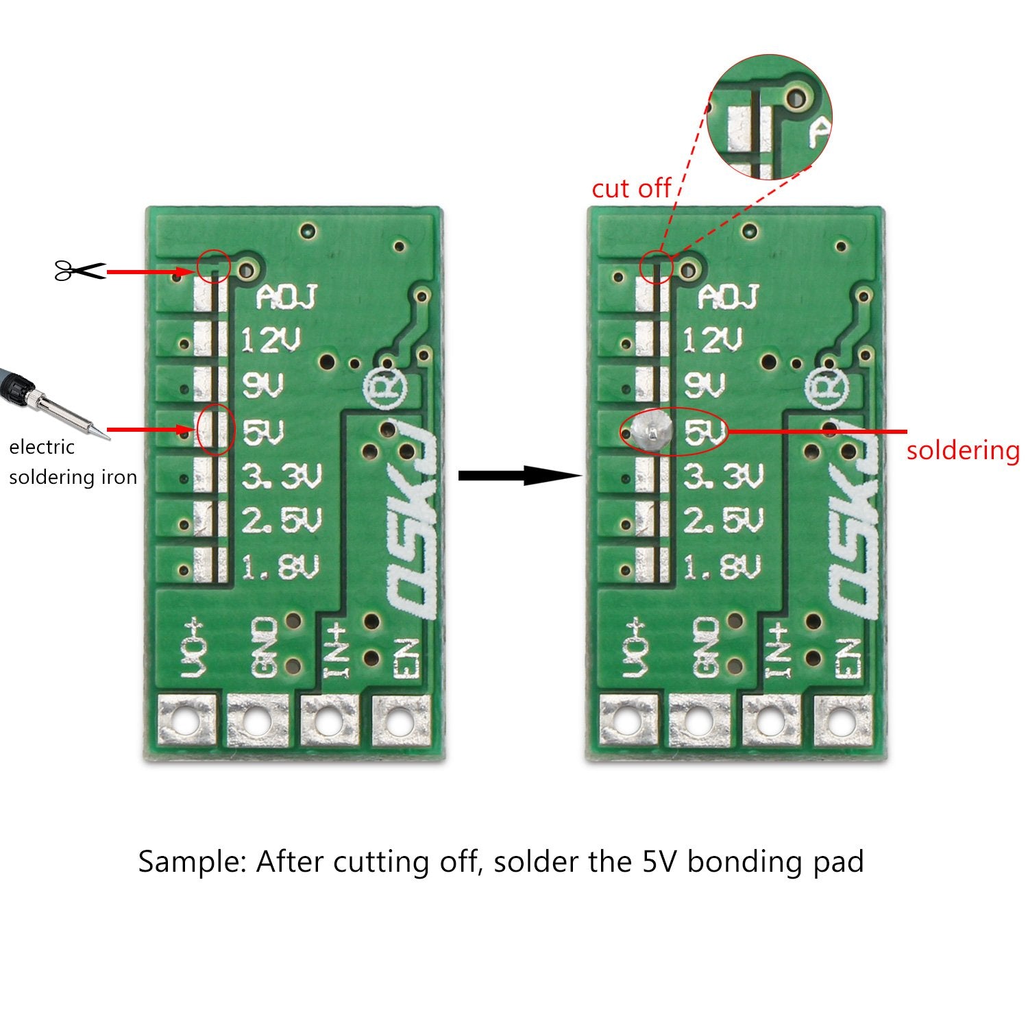 Drok 5V Regulator, 5Pcs Mini Voltage Reducer Dc 4.5 24V 12V 24V Step Down To 5V Buck Converter Board 3A Volt Step Down Transform