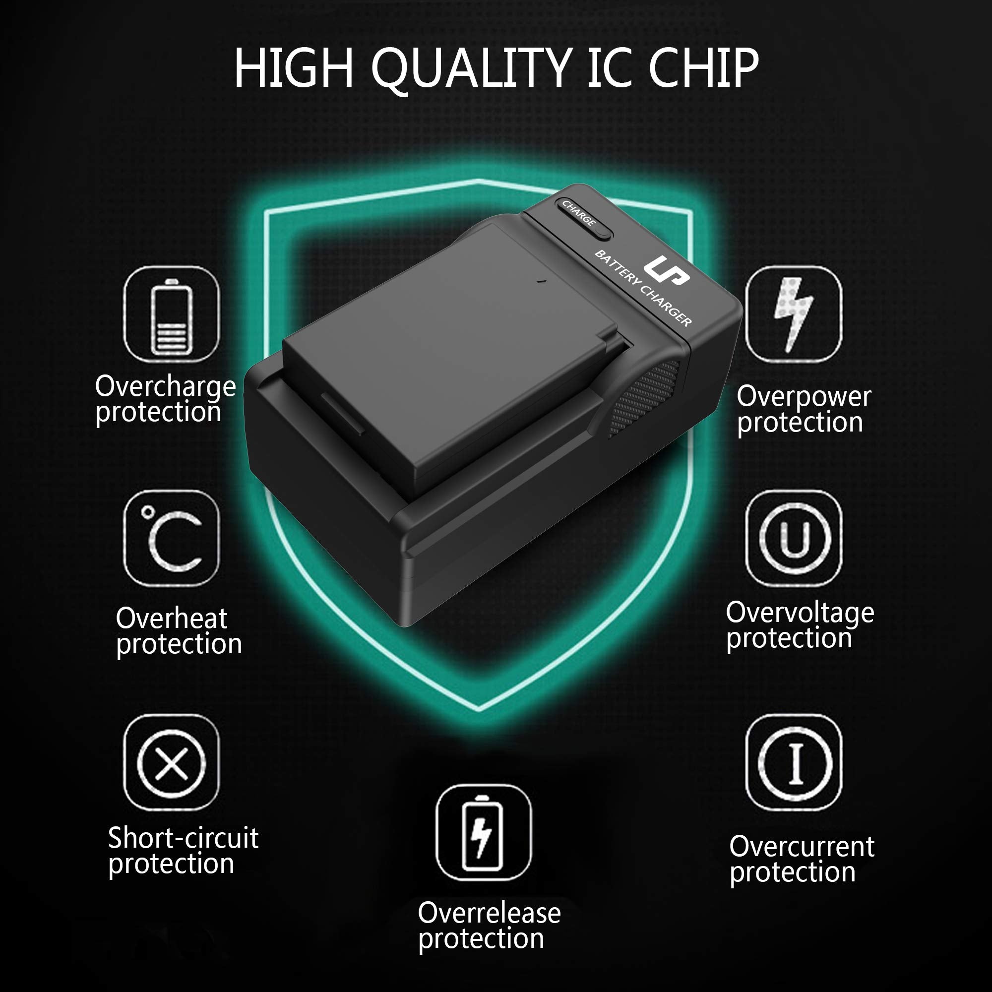 Lp Lp-E10 Battery Charger Pack, 2-Pack Battery & Charger, Compatible With Canon Eos Rebel T7, T6, T5, T3, T100, 4000D, 3000D, 20