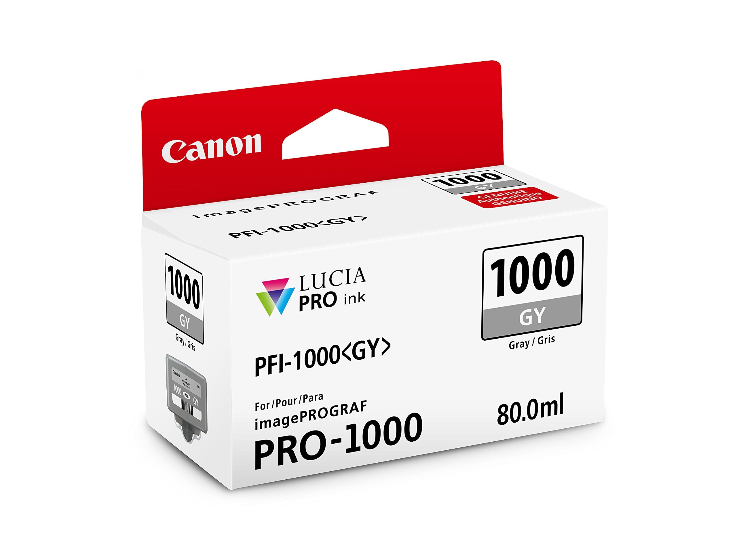 Canonink Lucia Pro Pfi 1000 Gray Individual Ink Tank