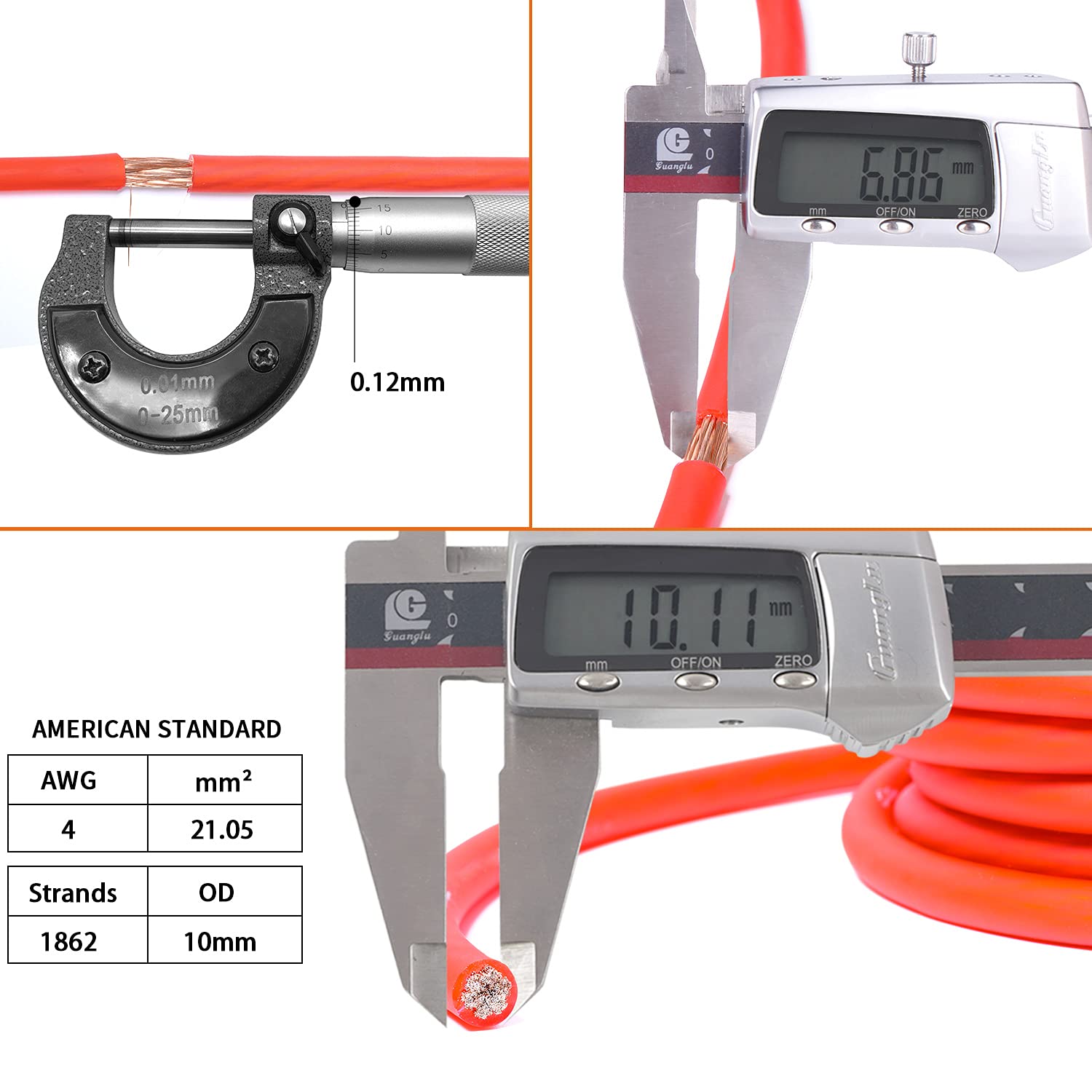 Topstronggear 4 Gauge Amp Kit True 4 Awg Amplifier Installation Wiring Amp Kit Install Cables Car Audio Wire