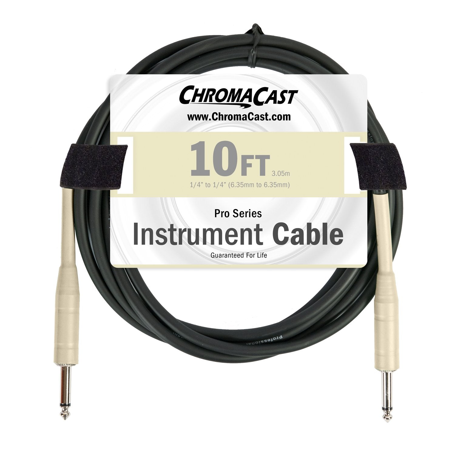 Chromacast Vanilla Cream 10 Feet Pro Series Instrument Cable, Straight, 1 Count (Pack Of 1) (Cc Pscblss 10Vc)