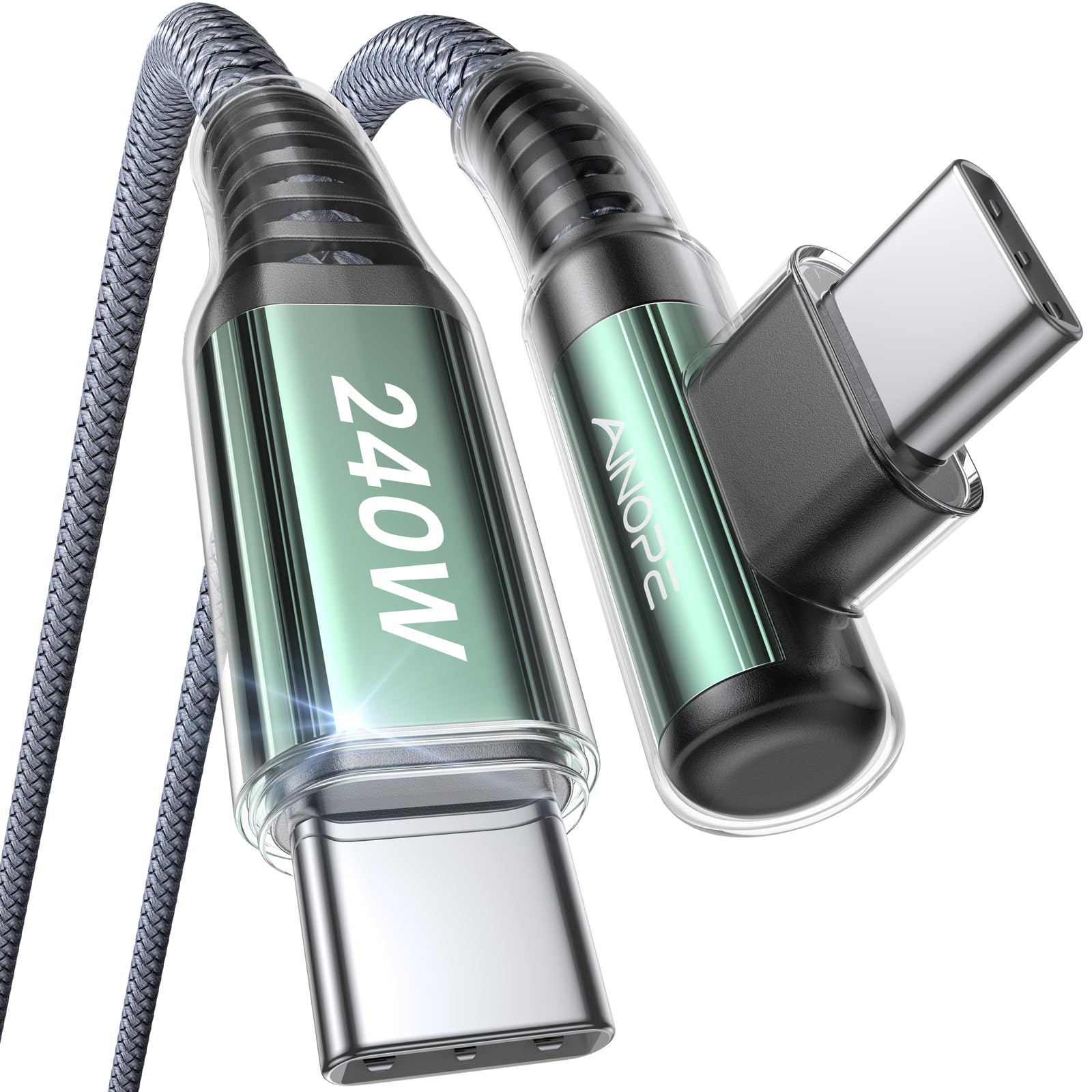 Ainope 240W Usb C To Usb C Cable 3.3Ft, C To C Type Fast Charging Cable For Macbook&Ipad Pro, Samsung S23/22/21/20