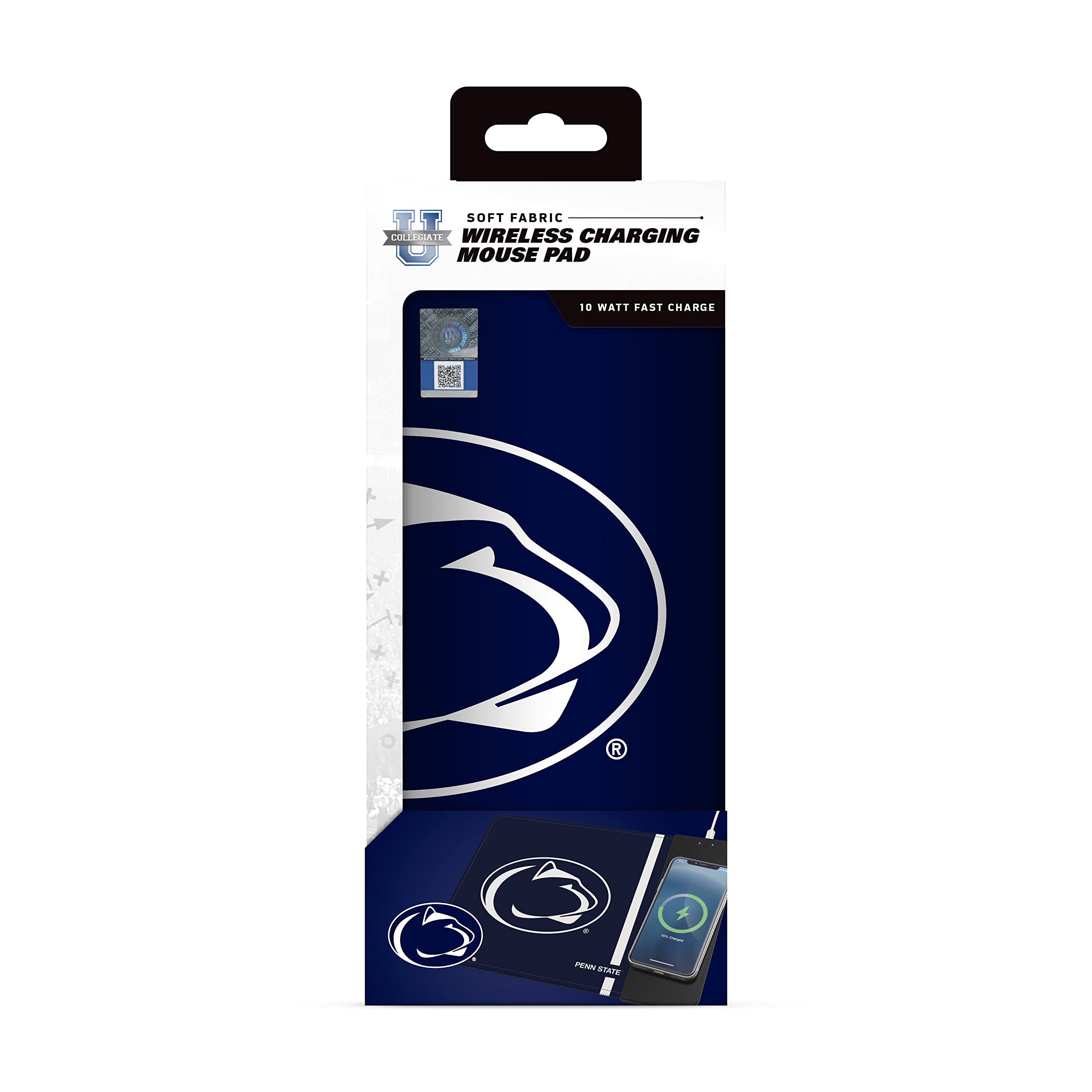 Soar Ncaa Wireless Charging Mouse Pad, Penn State Nittany Lions