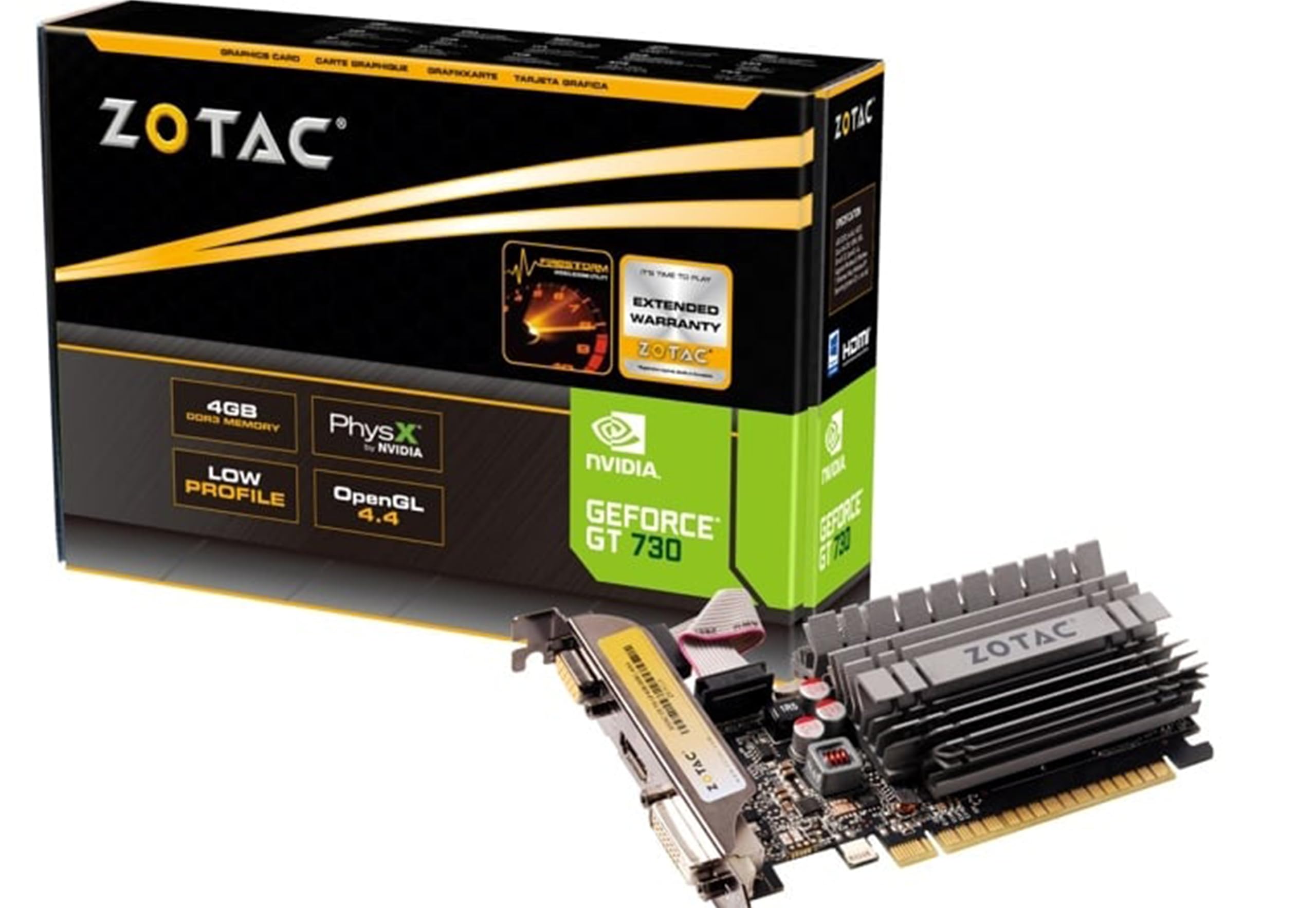 Zotac Geforce Gt 730 Zone Edition 4Gb Ddr3 Pci Express 2.0 X16 (X8 Lanes) Graphics Card (Zt 71115 20L)