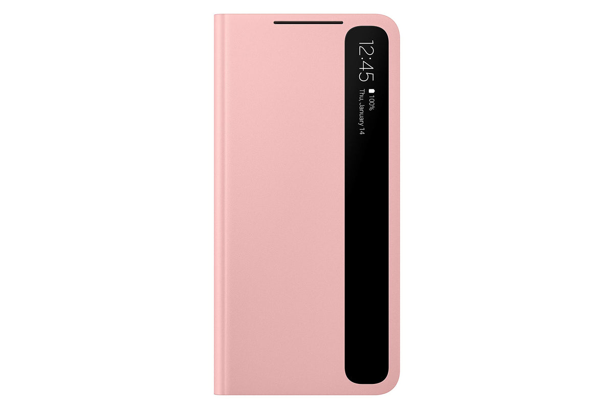 Samsung Galaxy S21 Case, S View Flip Cover   Pink (Us Version)