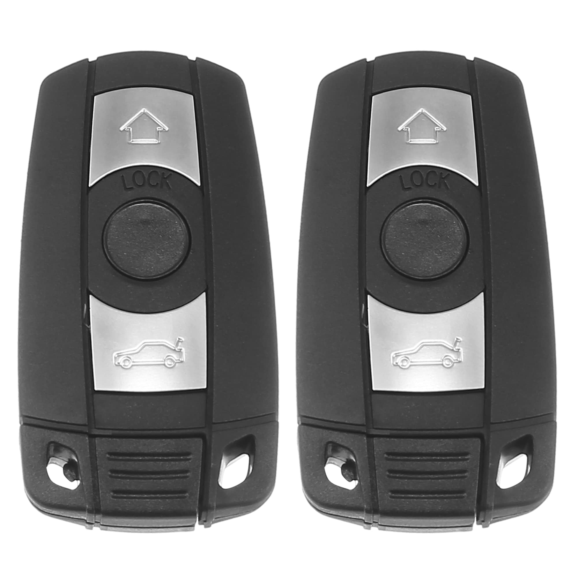 X Autohaux 2Pcs 315Mhz Kr55Wk49127 Replacement Smart Proximity Keyless Entry Remote Car Key Fob For Bmw 1 3 5 6 Series 2006-2014