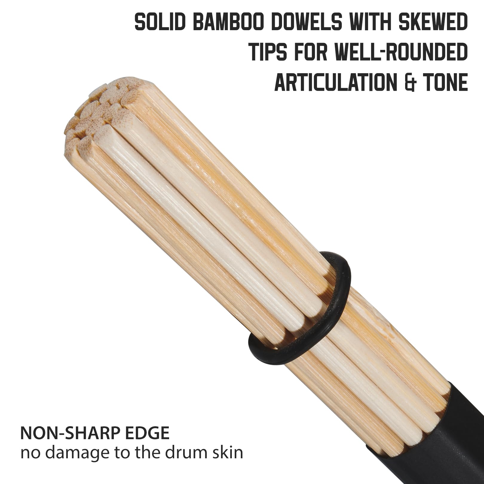 Jazz Drum Sticks Drumsticks Bamboo Punk Drum Sticks For Jazz Folk Music (2)